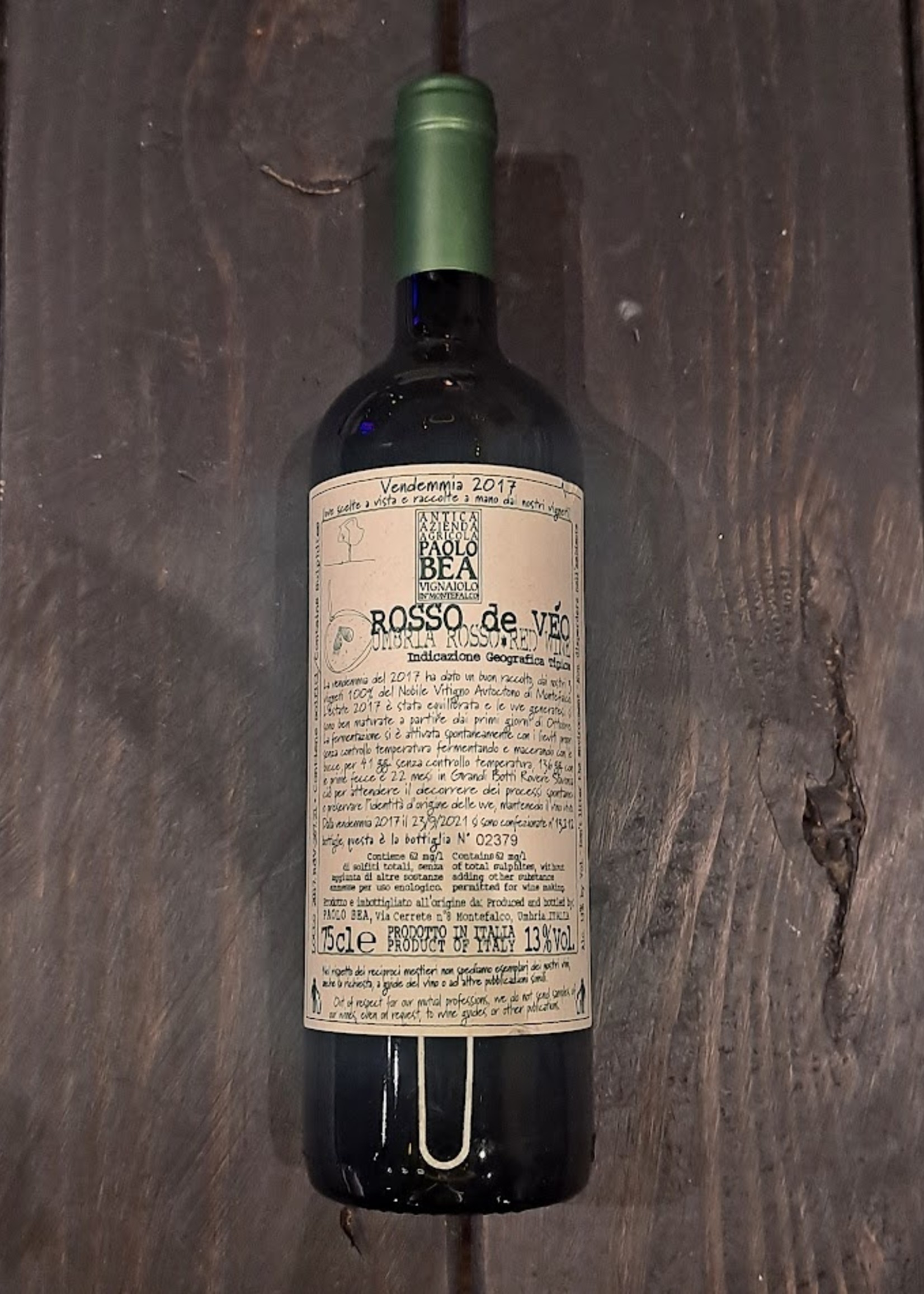 Paolo Bea Rosso de Véo Umbria Rosso 2017