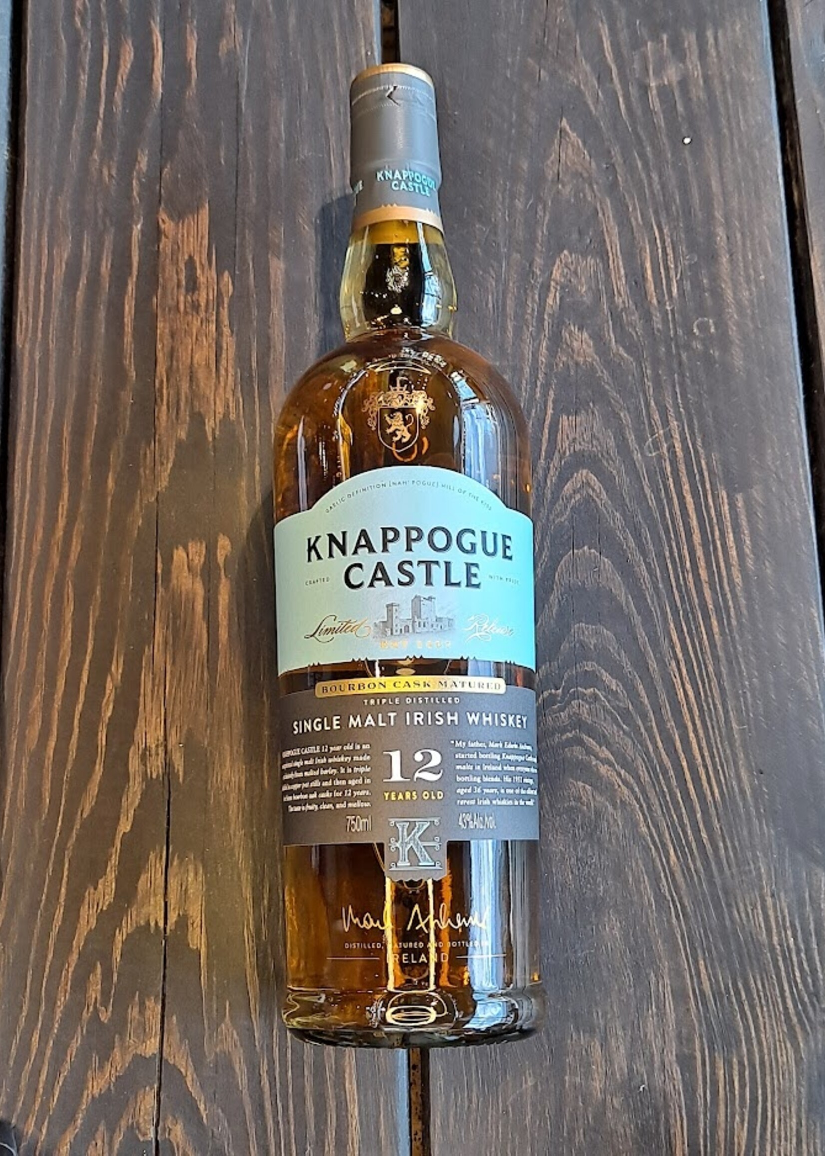 Knappogue Castle Irish Whiskey 12yr 750ml