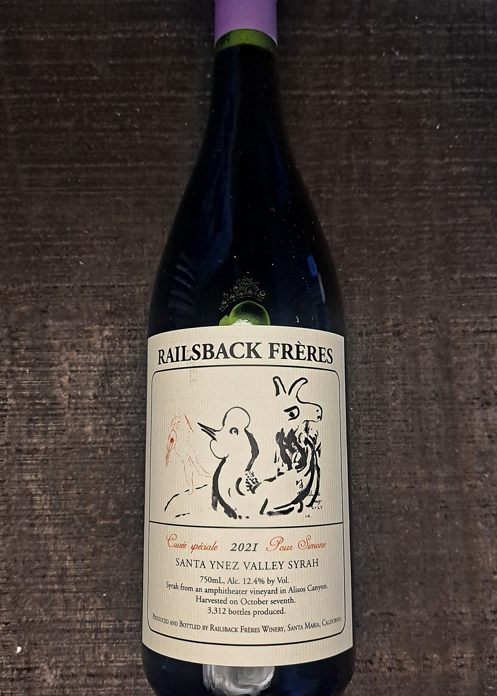 Railsback Freres Syrah Santa Ynez Valley 2021