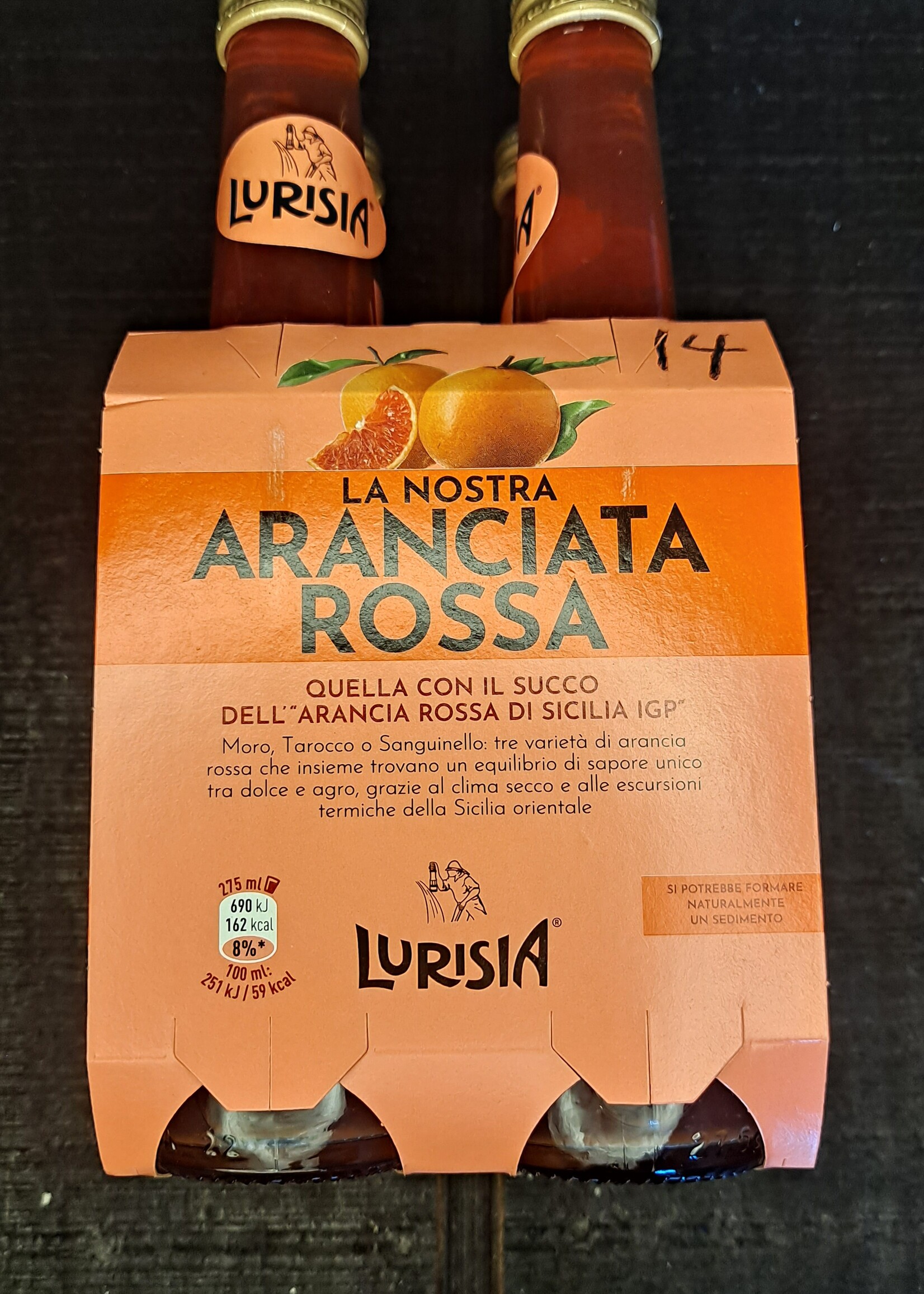 Lurisia Aranciata Rossa Soda 4pk
