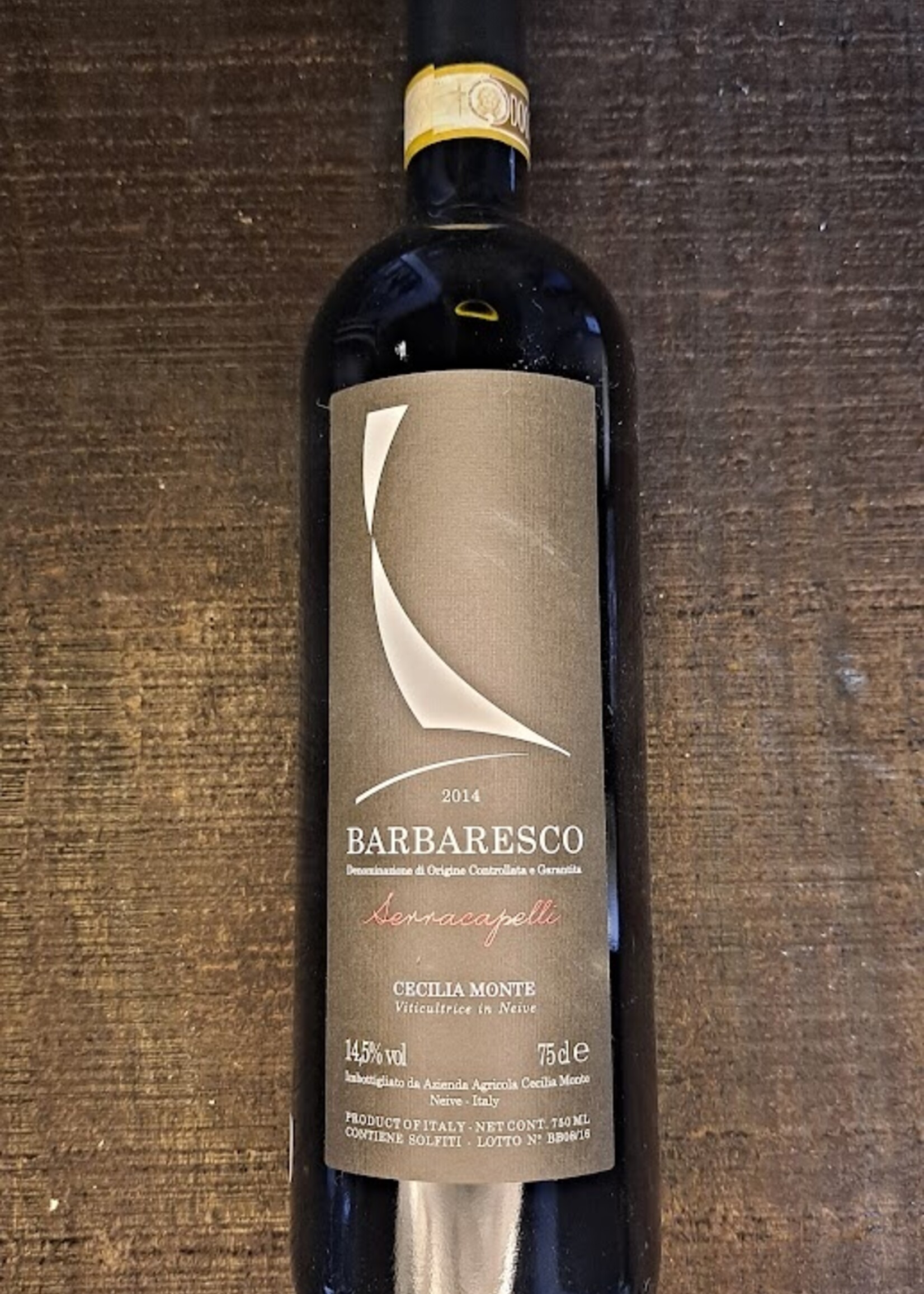 Cecilla Monte Barbaresco Serracapeli 2014