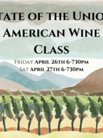 American Wine Class Saturday April 27th