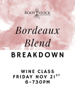 Bordeaux Blend Breakdown Wine Class Friday Nov 21st