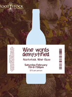 Wine Words Demystified Class February Sat 7th