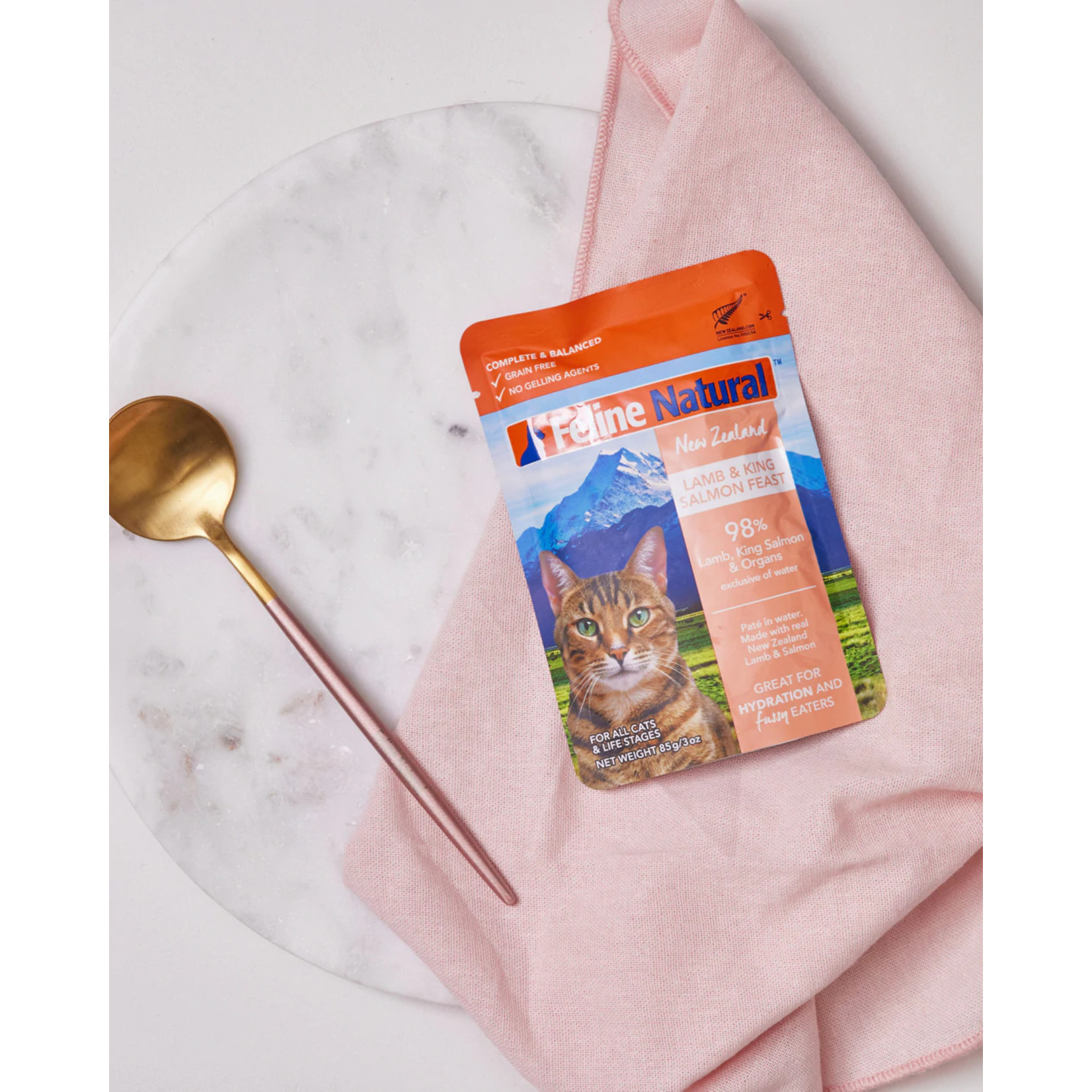 K9 Natural Feline Natural Feline Natural Cat Pouch Lamb King Salmon 85g