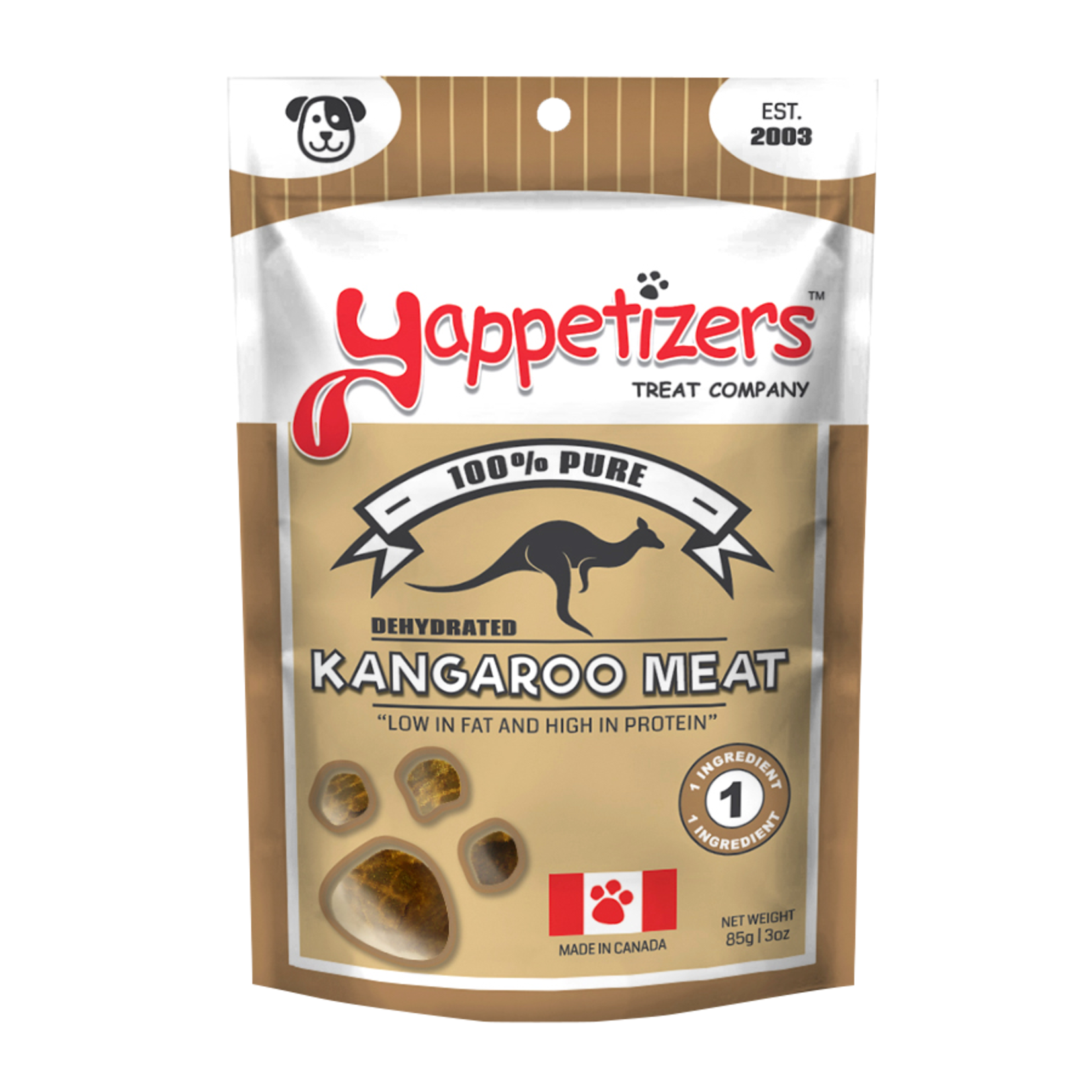 Yappetizers Yappetizers Dehydrated Kangaroo Meat 85g