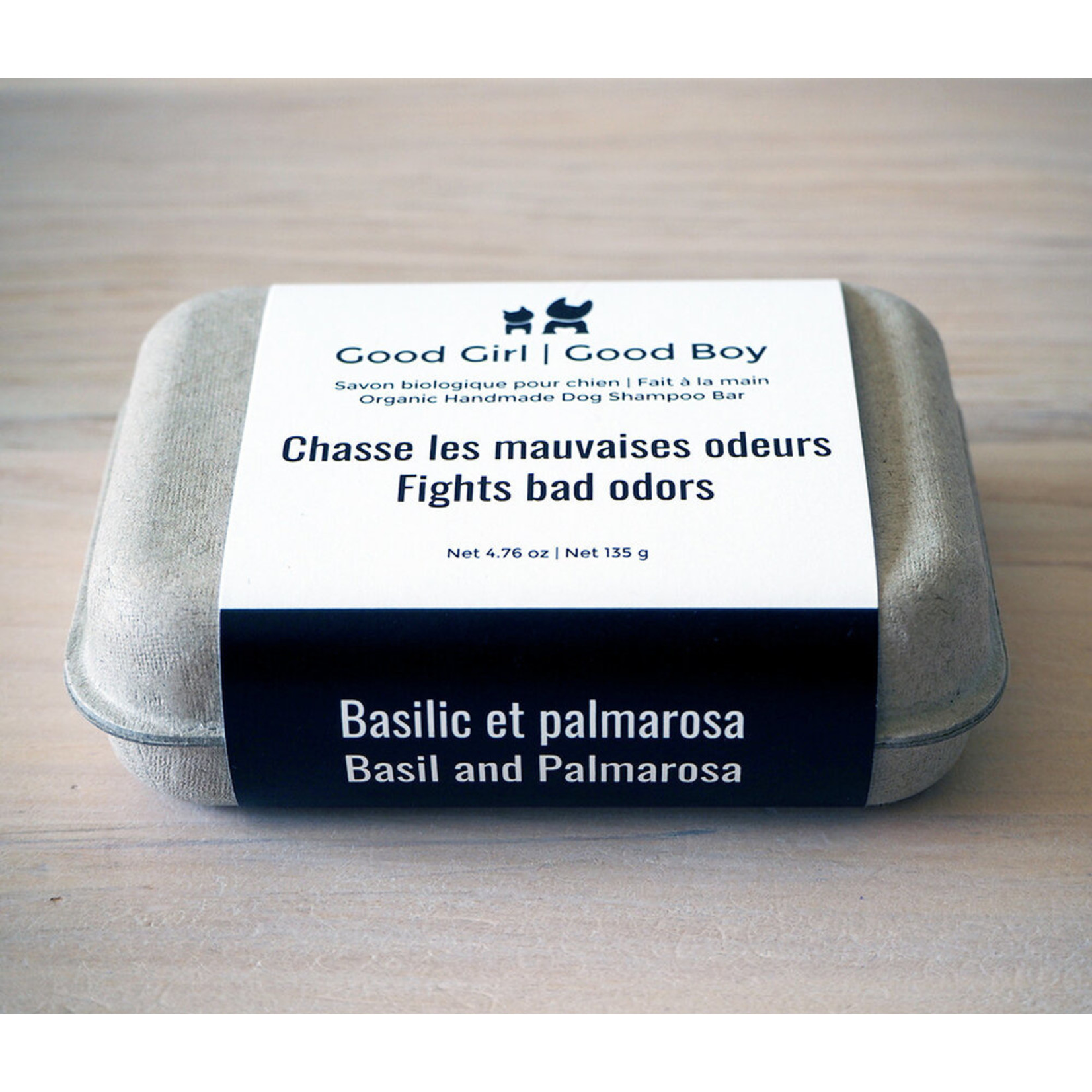 Good Girl Good Boy Good Girl Good Boy Dog Basil & Palmarosa Organic Soap 135g