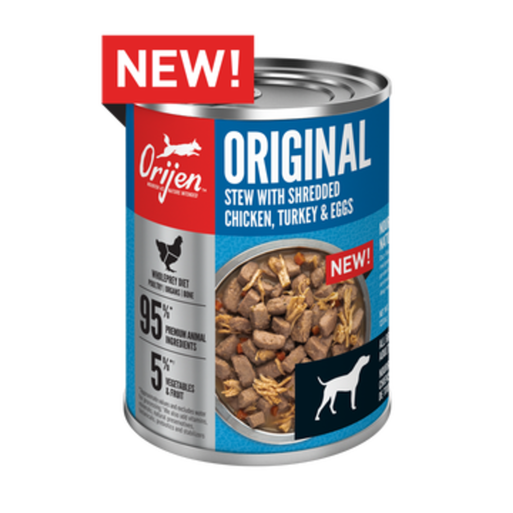 Orijen Orijen Canned Original Stew Recipe with Chicken, Turkey & Eggs for Dogs 363g