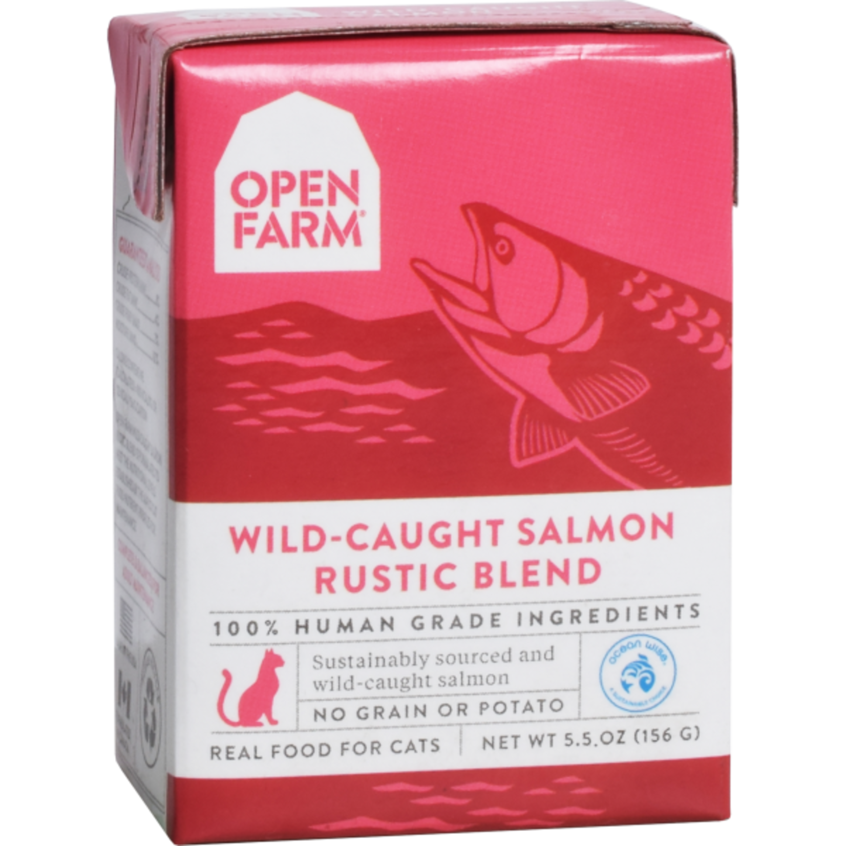 Open Farm Open Farm Cat Wild-Caught Salmon Rustic Blend Tetra Pak 5.5oz