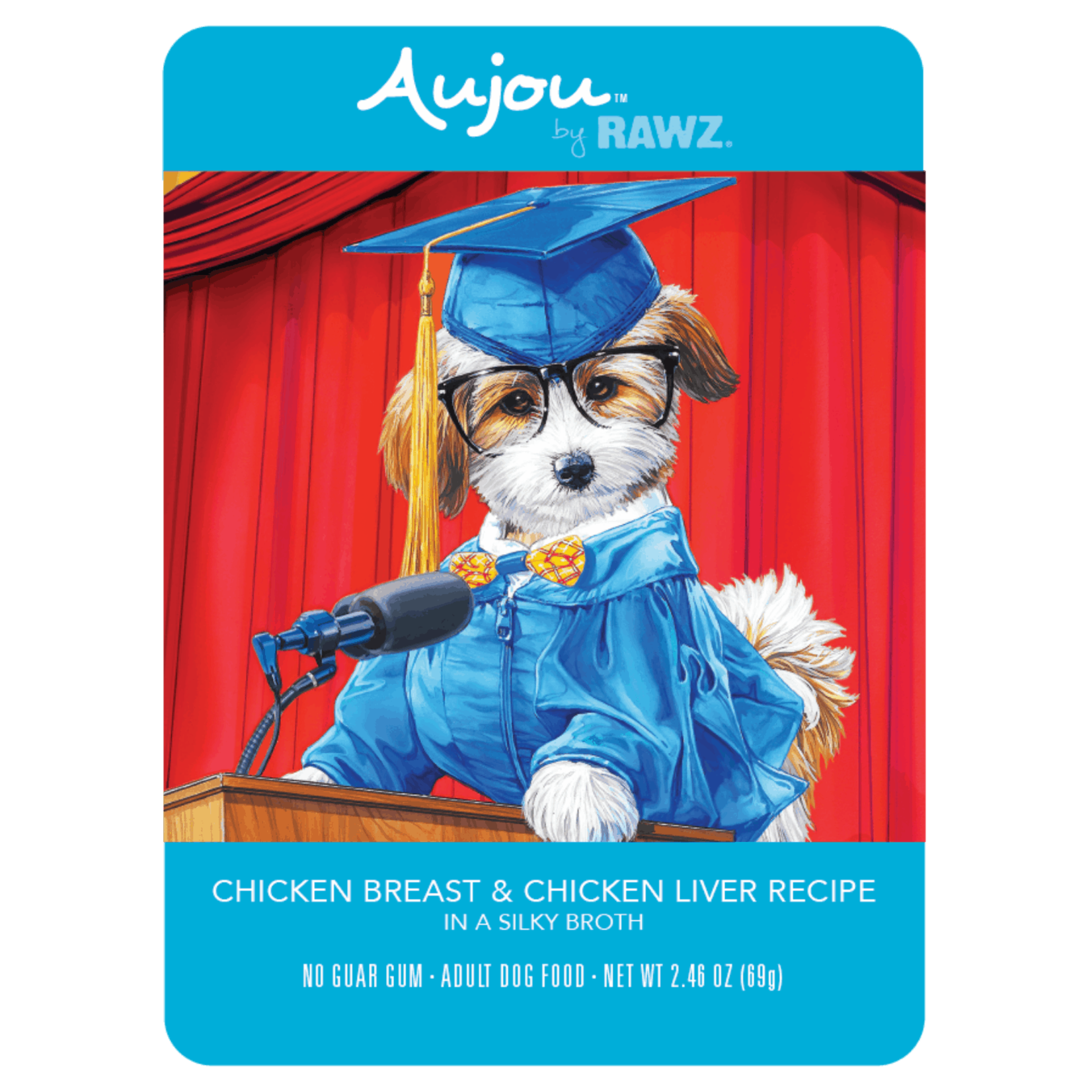 Aujou Aujou Dog Chicken Breast & Chicken Liver Recipe 2.46oz/69g