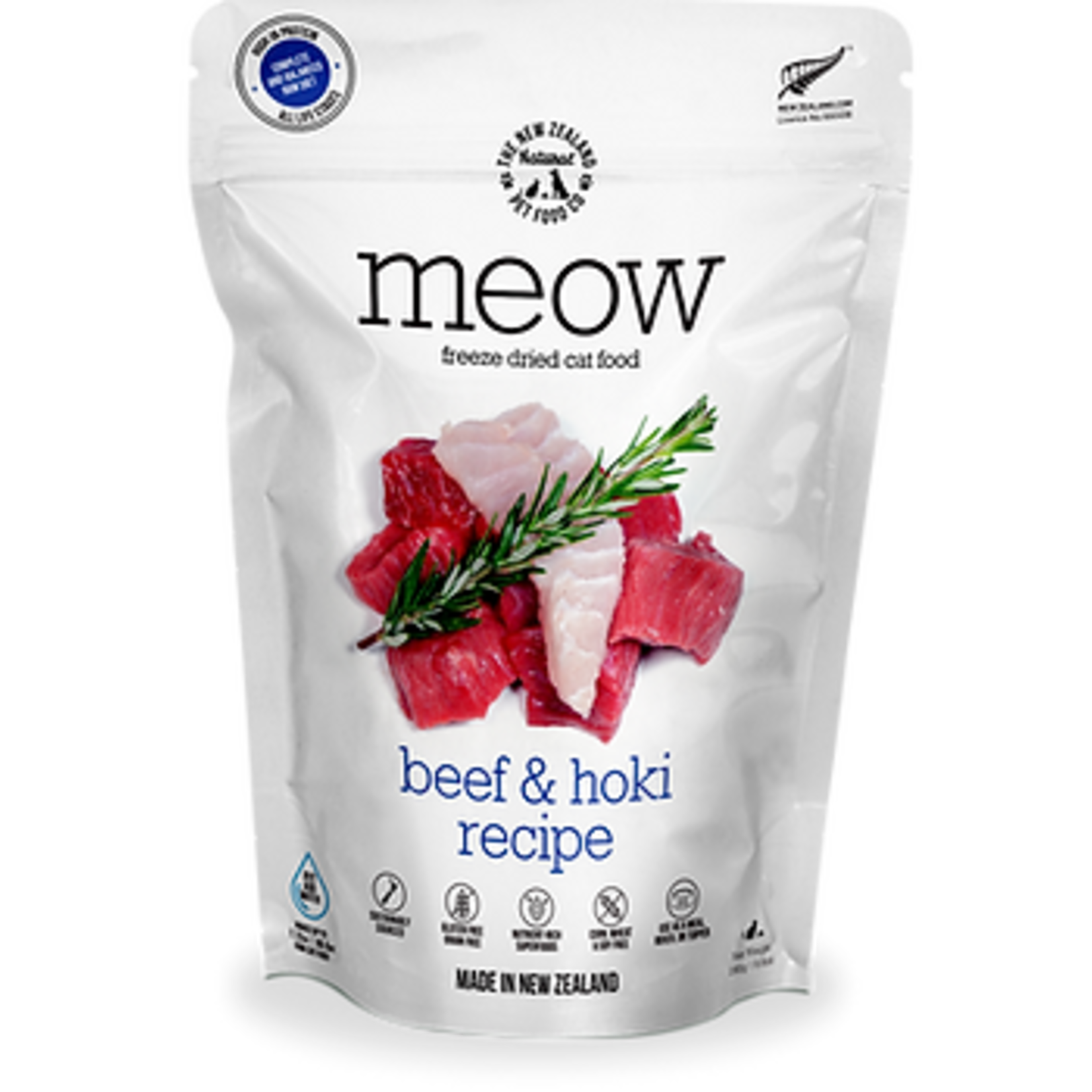 The New Zealand Pet Food Co THE NEW ZEALAND NATURAL PET FOOD CO MEOW Freeze-Dried Beef & Hoki 280g