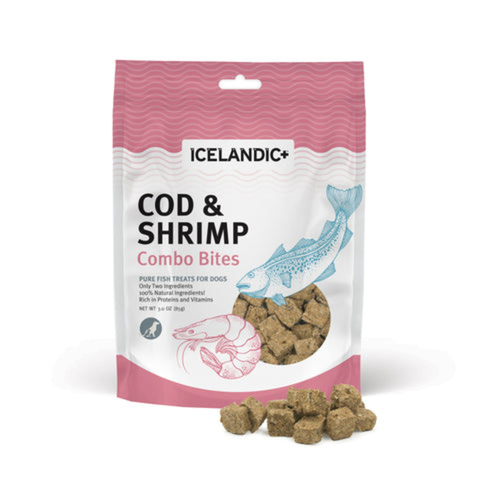 Icelandic+ Icelandic+ Cod & Shrimp Combo Treats 3.52oz/100g