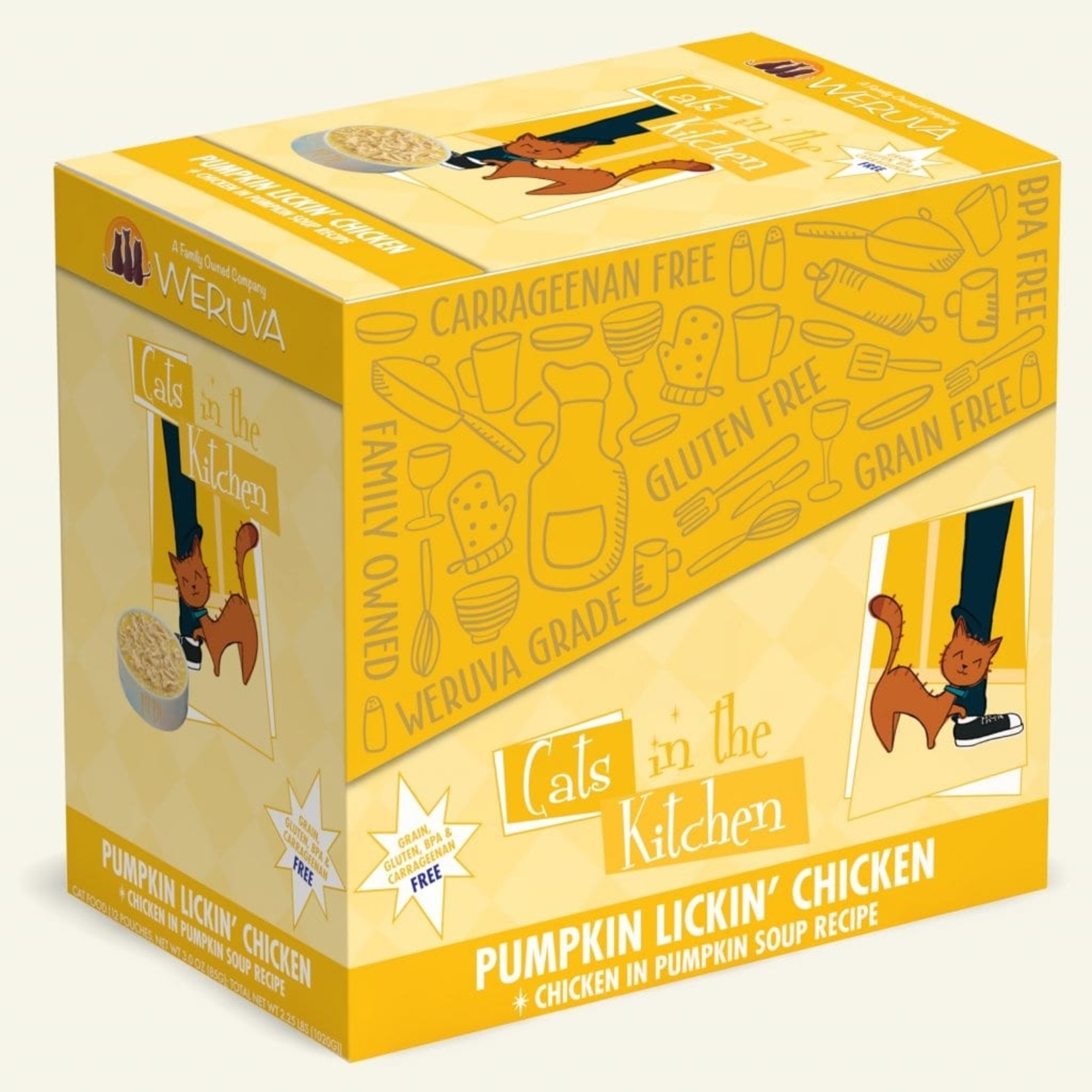 Weruva Weruva Cats In The Kitchen Pouch Pumpkin Lickin Chicken BOX OF 12 (3OZ)