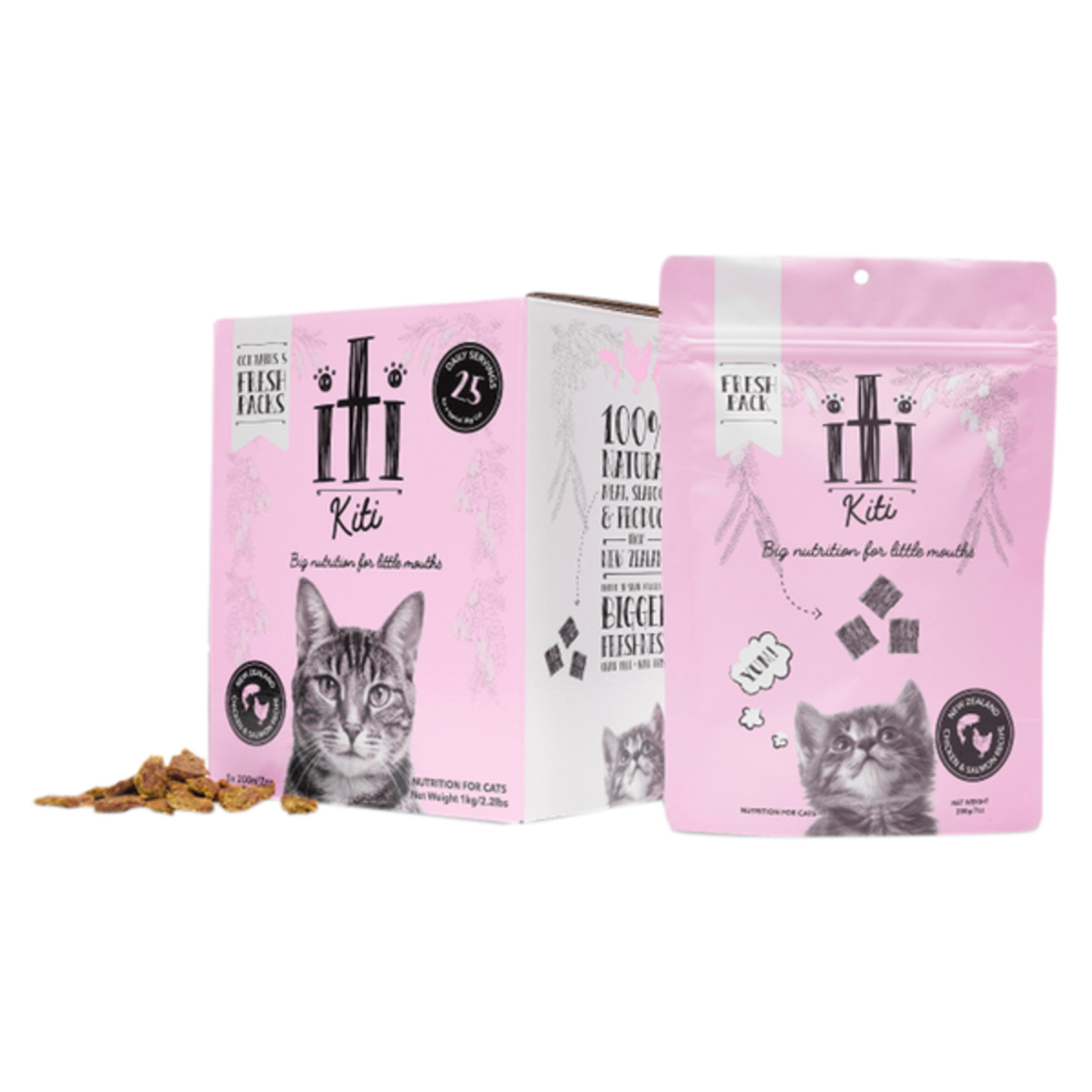 iTi iTi Kiti Air Dried for Cats - Chicken & Salmon  - 200g