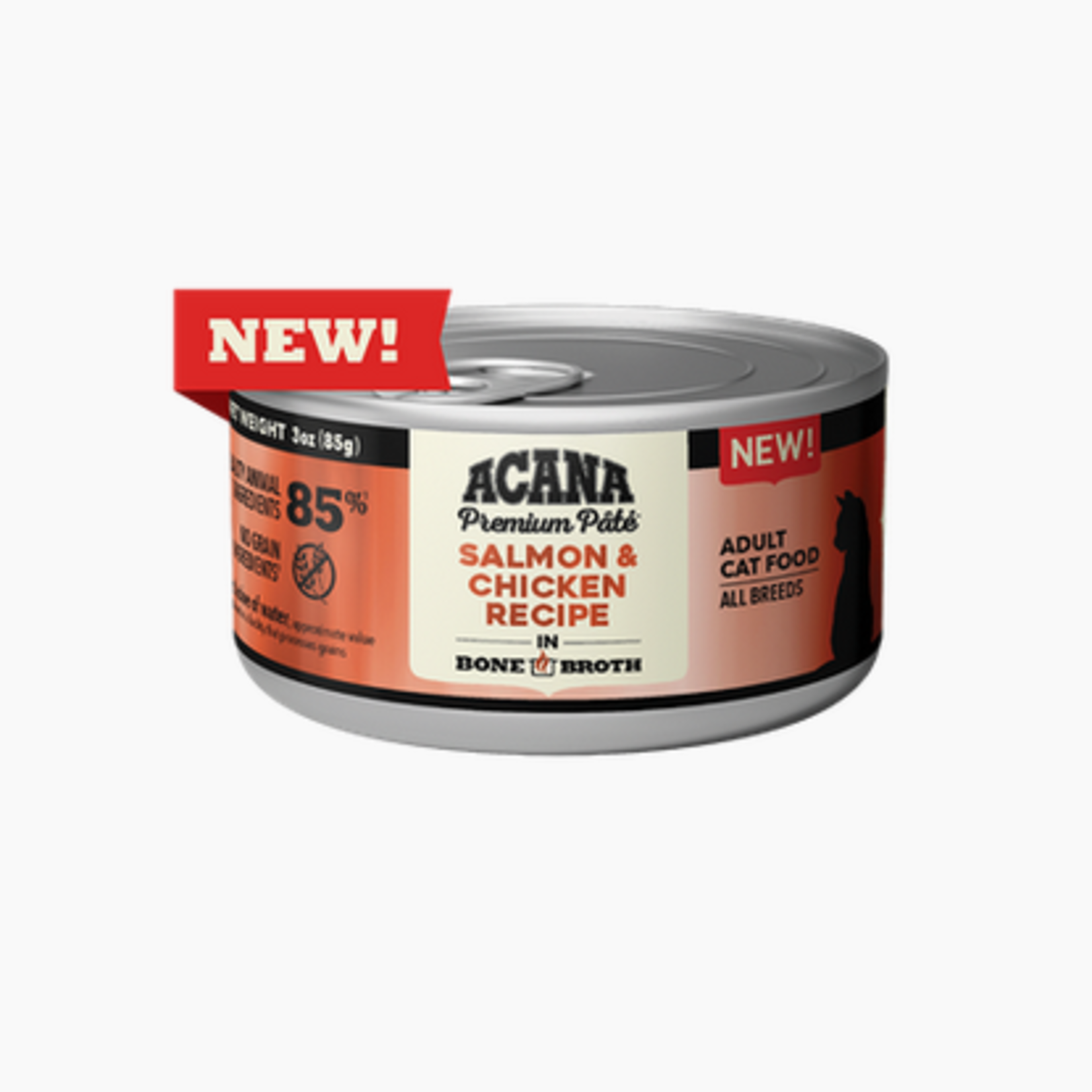 Acana BOGO* ACANA Cat Premium Pâté, Salmon & Chicken Recipe in Bone Broth 85g