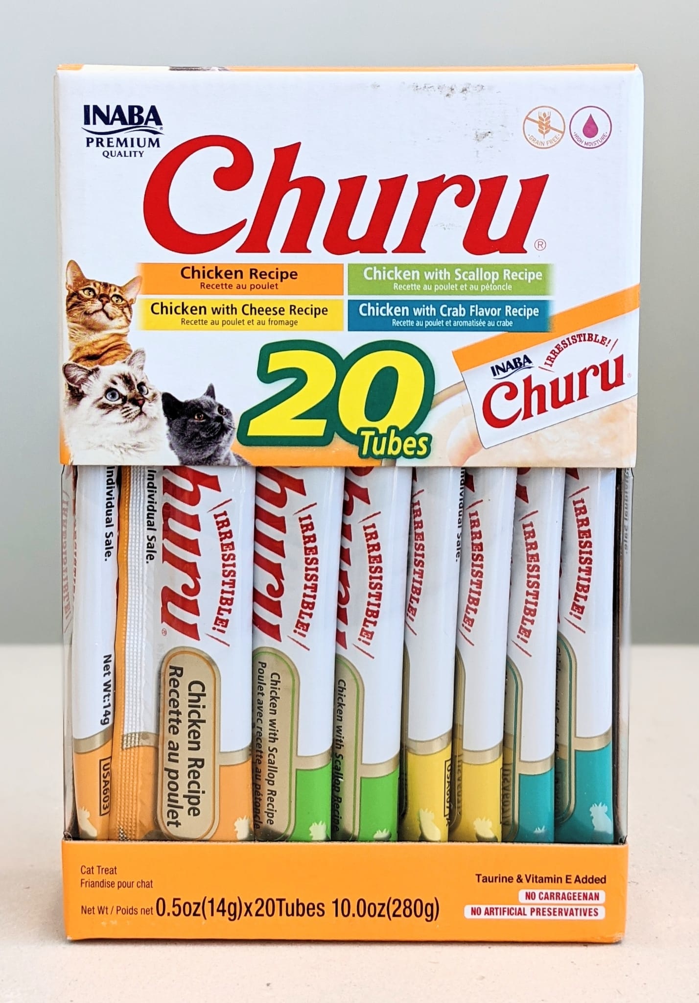 Churu Puree Chicken Varieties BOX 20 Tubes (14g) - Bodega Pets Foods ...