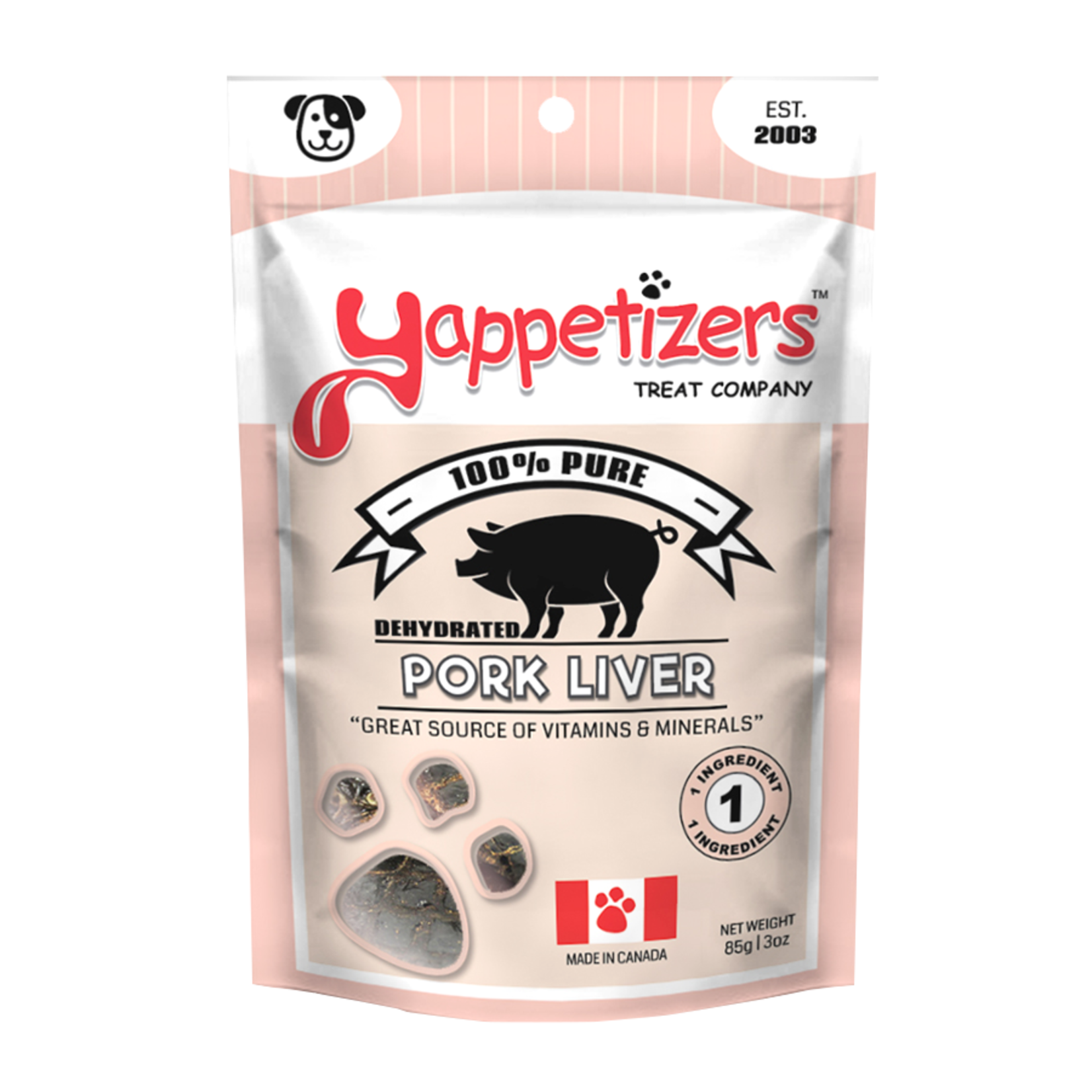 Yappetizers Yappetizers Dehydrated Pork Liver 85g