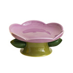 Camily Ceramic Flower Pet Plates