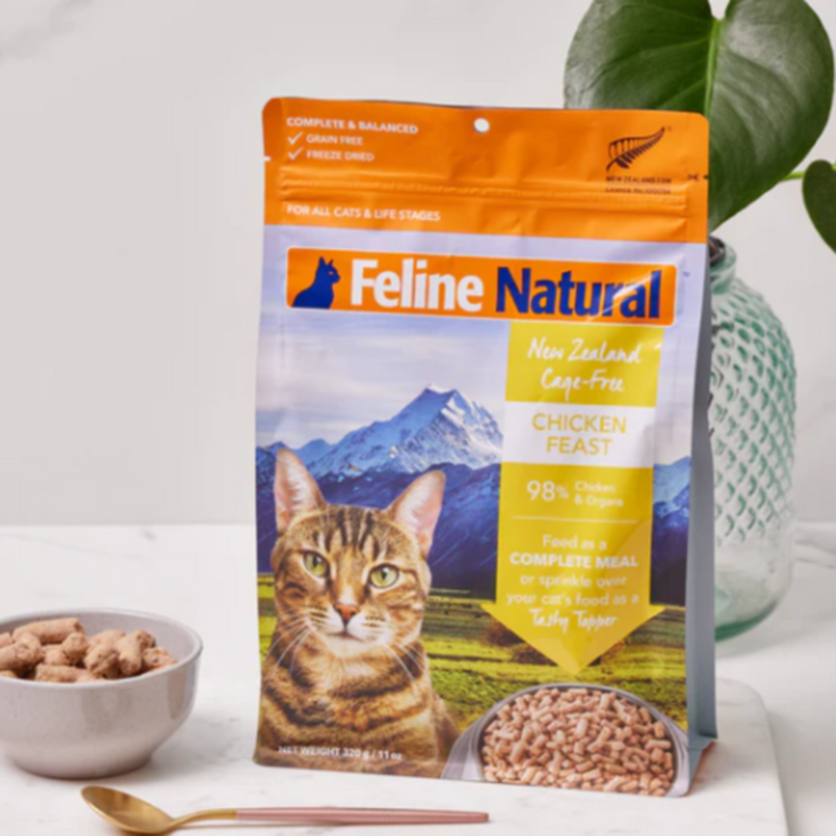 K9 Natural/Feline Natural Feline Natural Cat Freeze Dried  Chicken 320g/11oz
