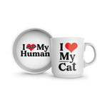 FRED FRED Ceramic Mug + CAT BOWL SET I Love My Cat