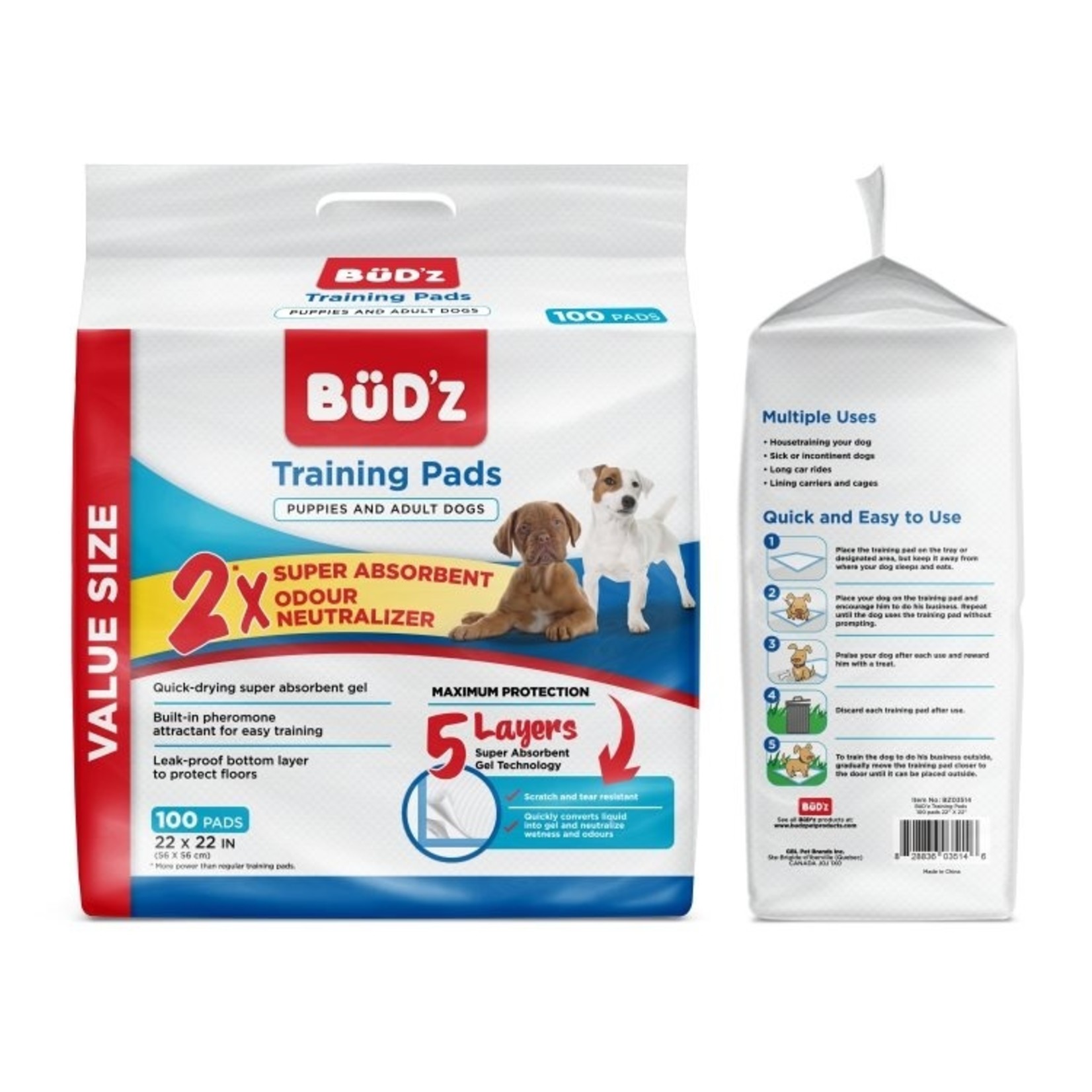 BUDZ Dog Training Pads