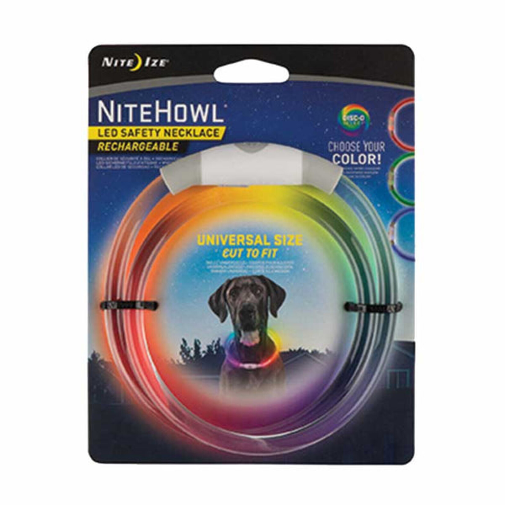 Nite Ize NITE IZE - NiteHowl LED Rechargeable Safety Necklace-Disc-O Select