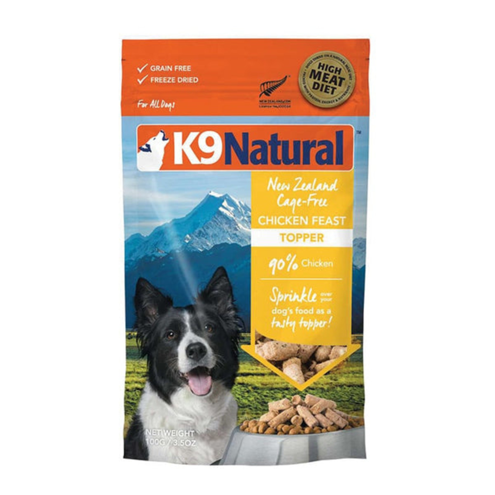 K9 Natural/Feline Natural K9 Natural New Zealand Cage-Free Chicken Feast 100g/3.5oz Topper