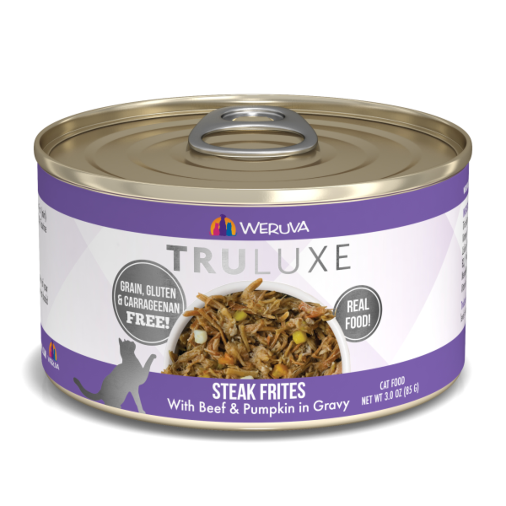 Weruva WERUVA TruLuxe Cat Steak Frites with Beef & Pumpkin Gravy 3 oz