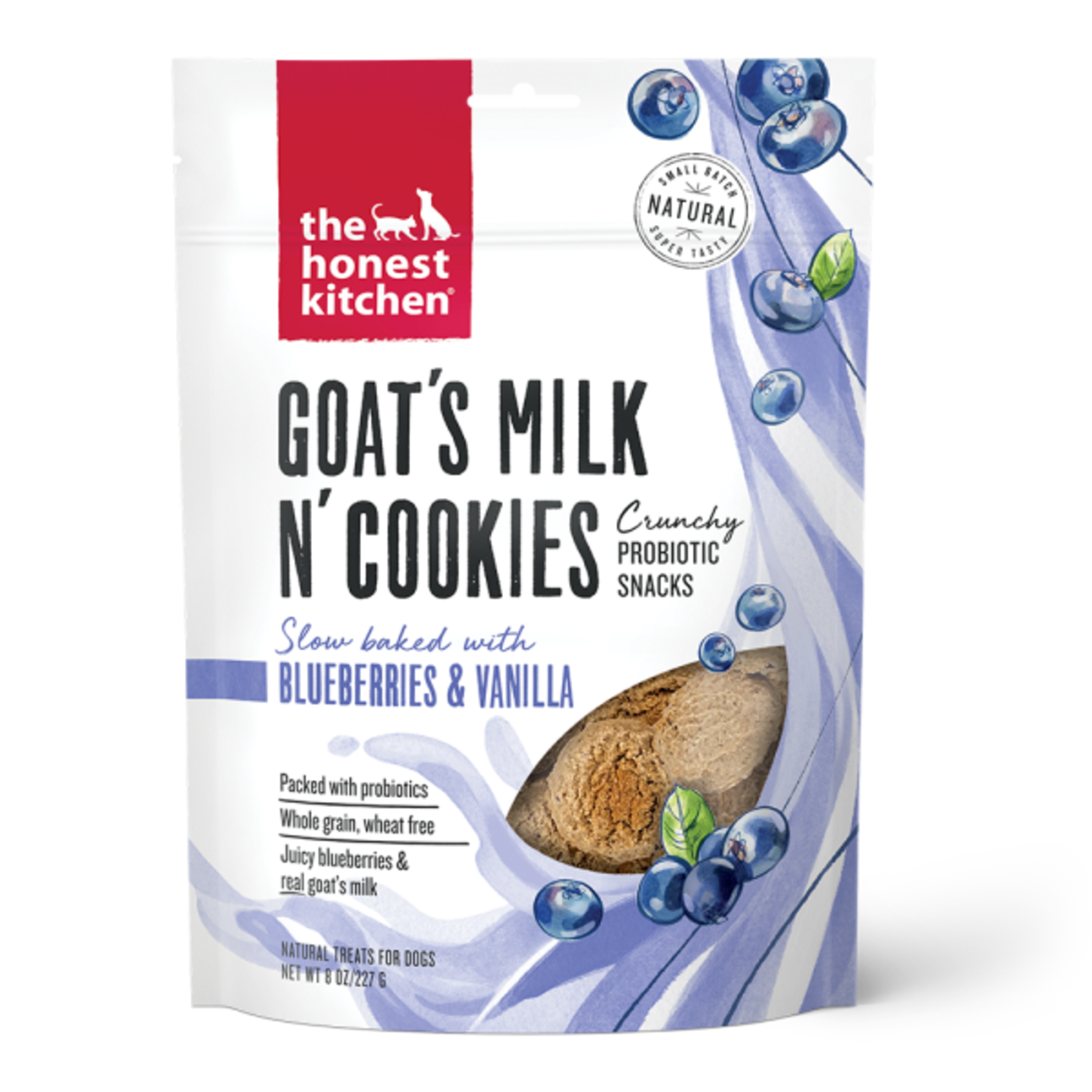 The Honest Kitchen Honest Kitchen Dog Treats Blueberry & Vanilla Goat's Milk N' Cookies 8oz/227g