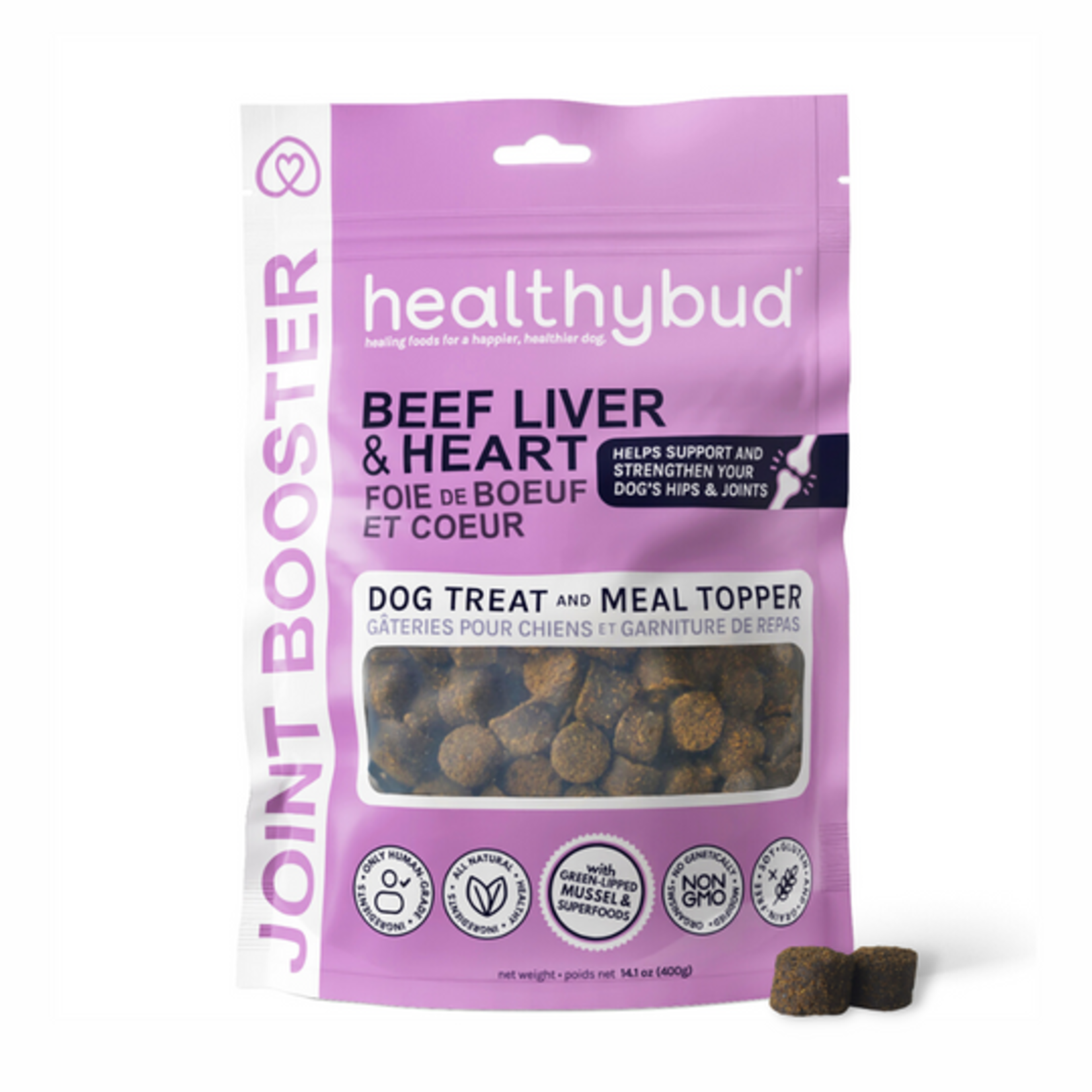 Healthy Bud Corp. Healthy Bud Dog Treats Beef Joint Booster 14oz/400g