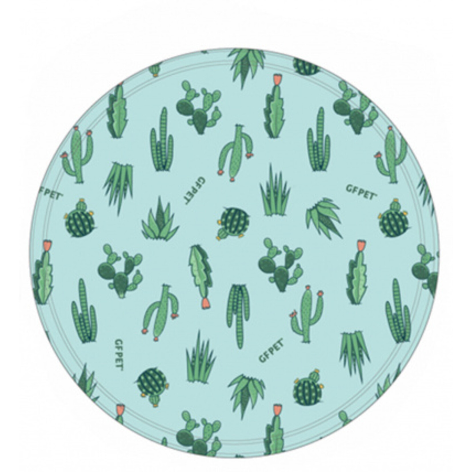 GF Pet Round ICE MAT Pet Cooling Mat CACTUS