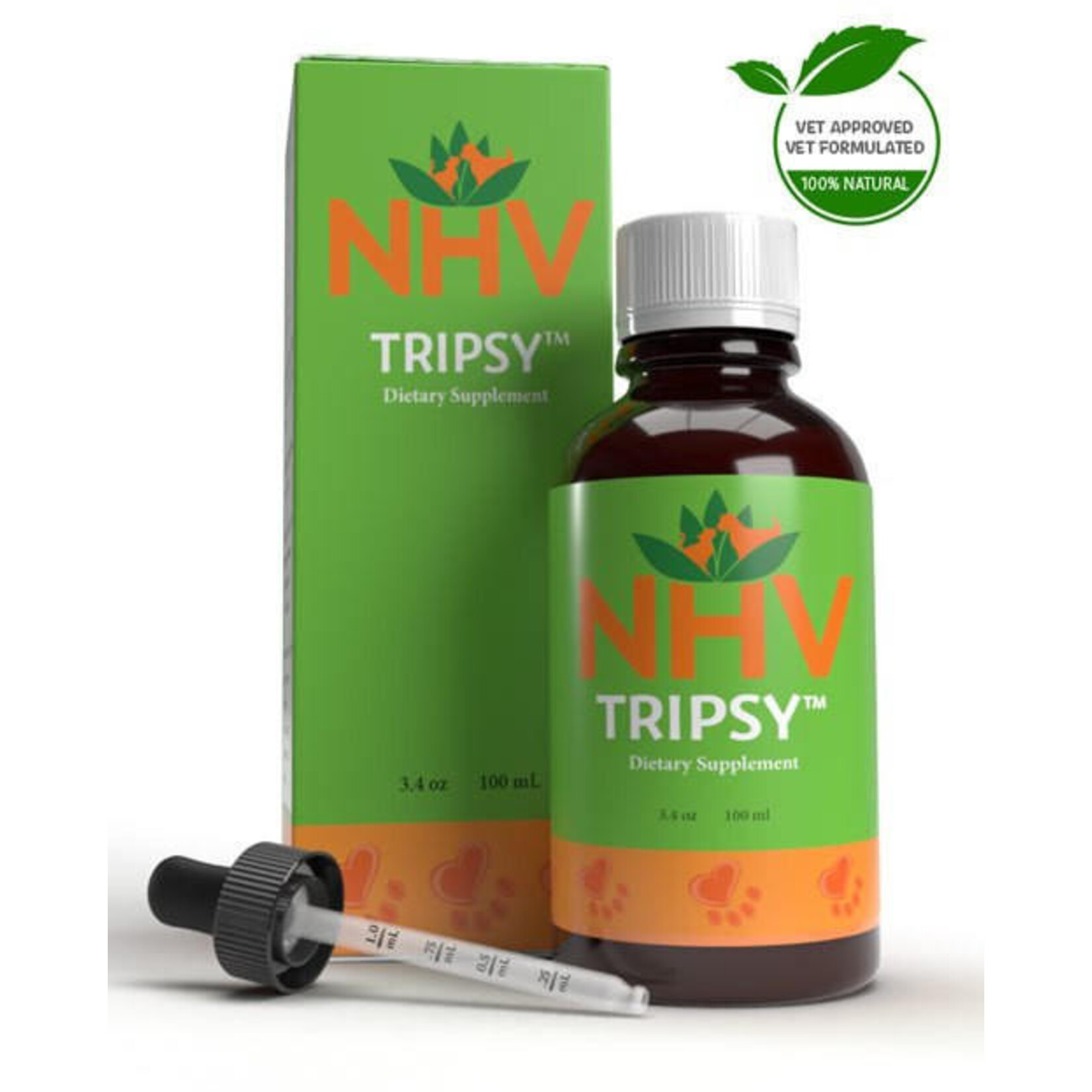 NHV Natural Pet Products NHV TRIPSY Supplement for kidney, renal and bladder problems for Dogs & Cats