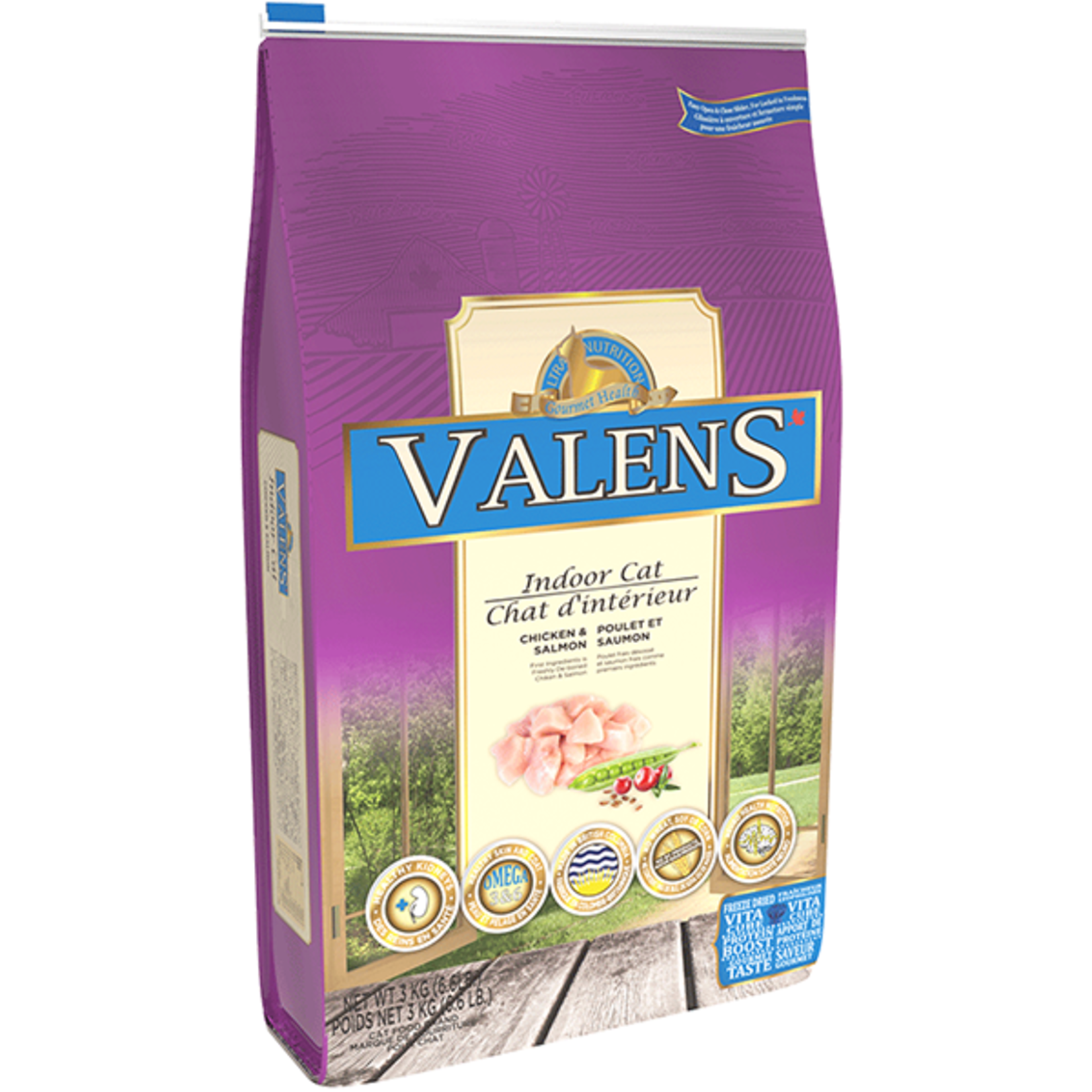 Valens Valens Indoor Cat Chicken & Salmon 3kg