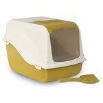 BERGAMO Cat Ariel Covered Litter Pan w/scoop Mustard