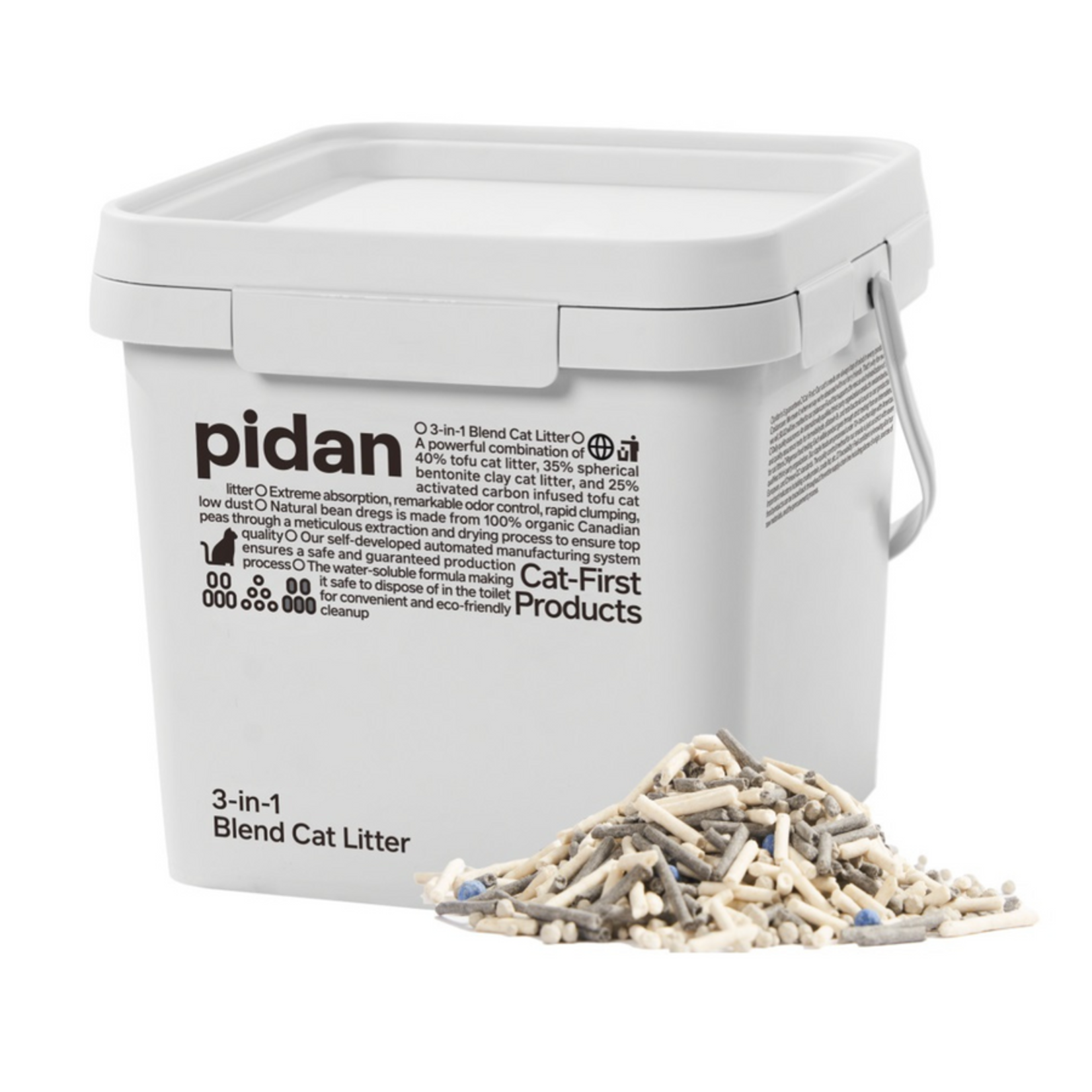 Pidan / Teddybob Pidan Tofu Cat Litter 3-in-1 Mixed PAIL 5.2 kg