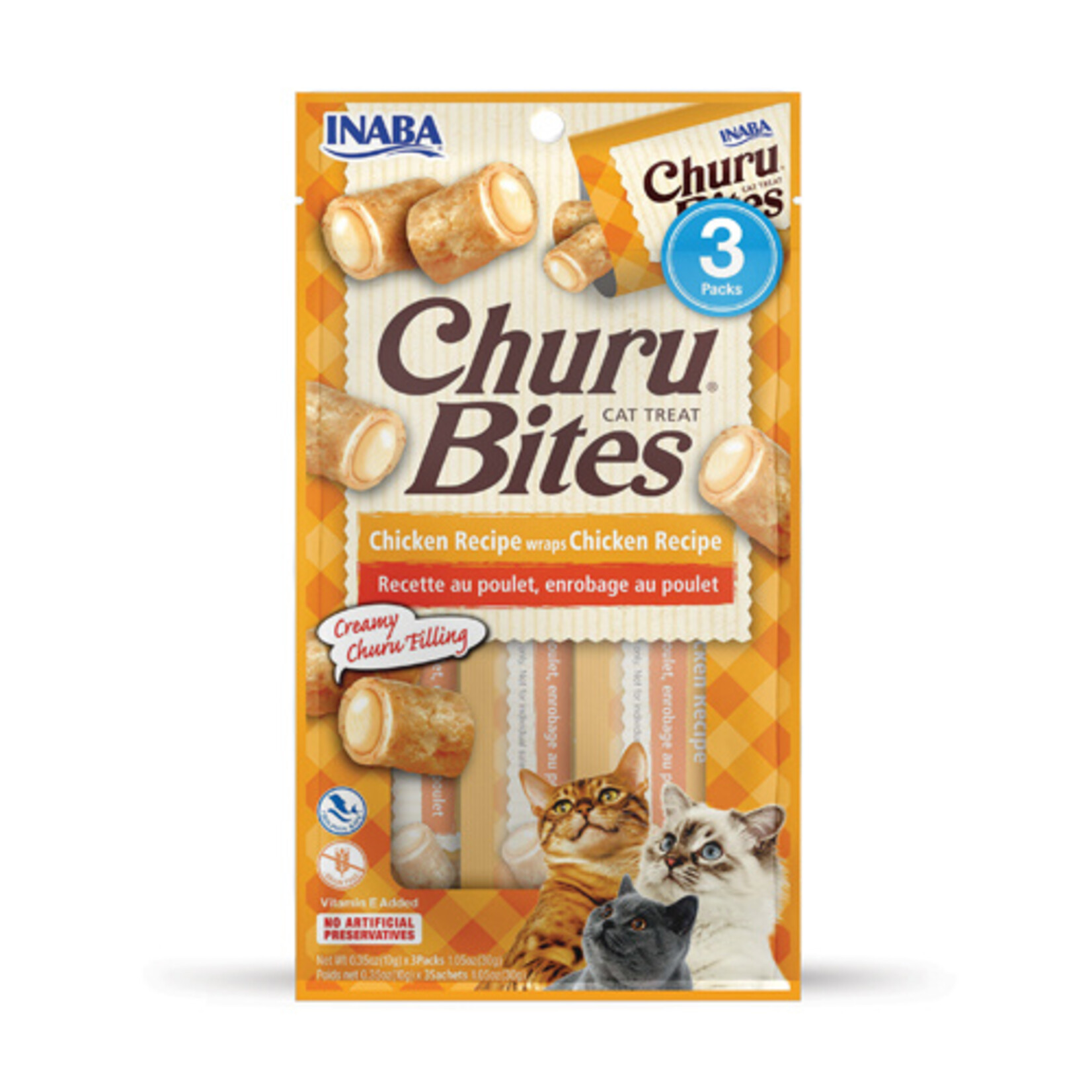 INABA INABA Cat Churu Bites Chicken Wraps Chicken Recipe 3pk