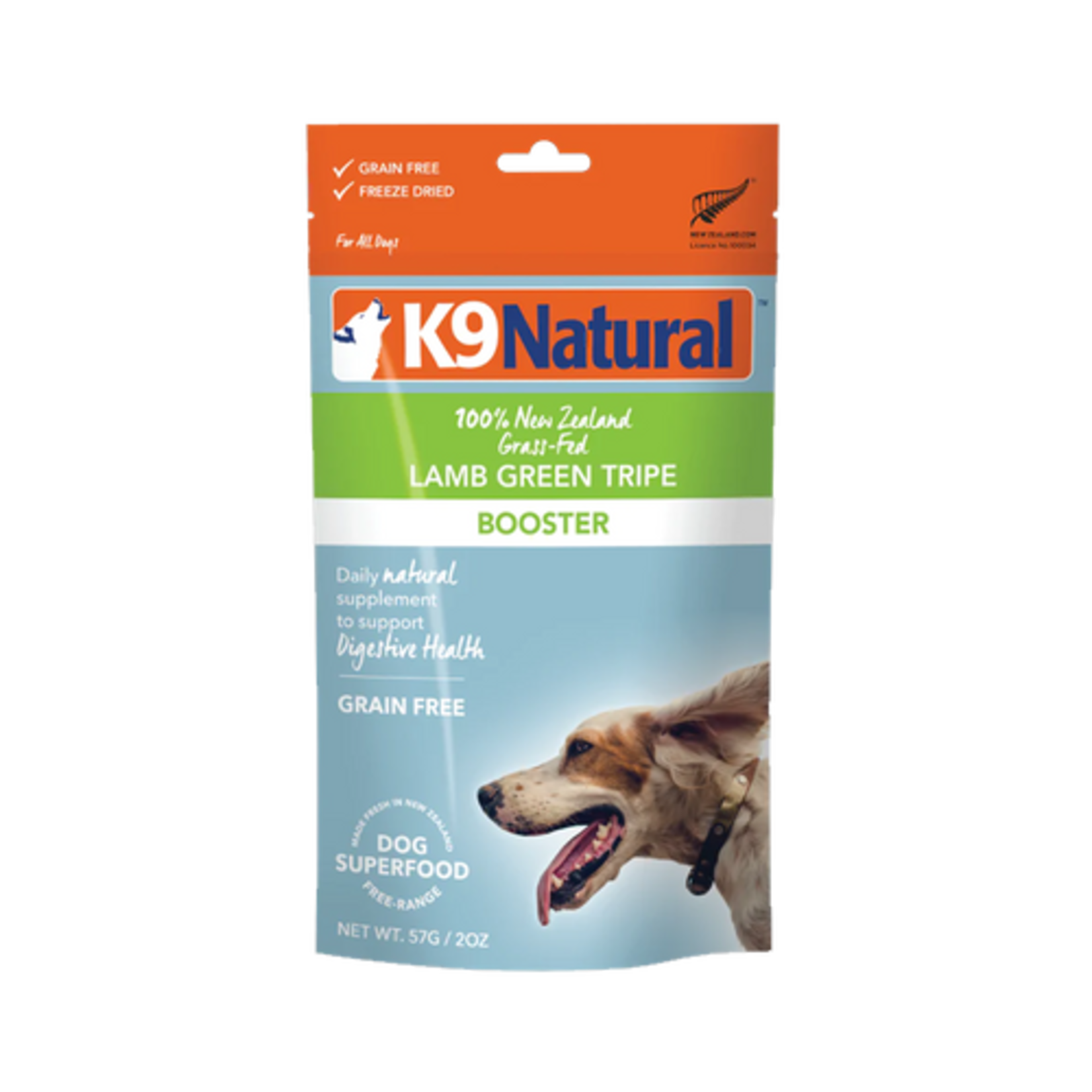 K9 Natural/Feline Natural K9 Natural Freeze Dried Booster Lamb Green Tripe 2oz/57g
