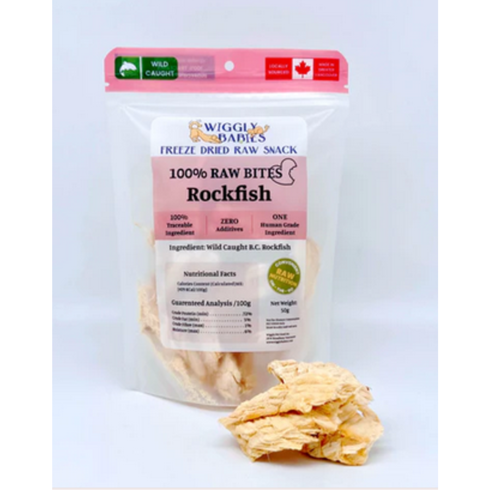 Wiggly Babies Wiggly Babies Freeze Dried Rockfish 50g