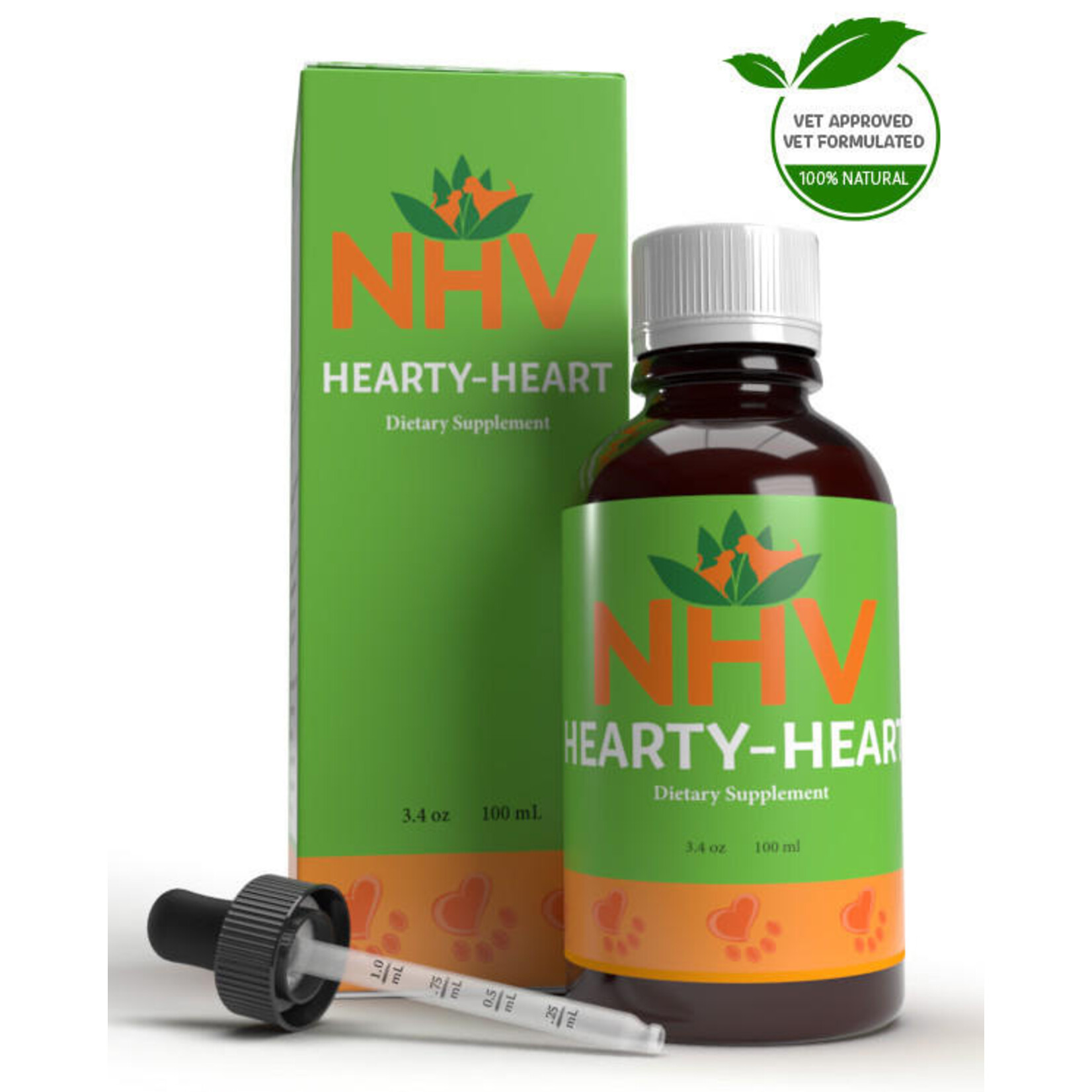 NHV Natural Pet Products NHV HEARTY-HEART Supplement for FOR HEART DISEASE In Dogs & Cats IN-STORE PICKUP ONLY