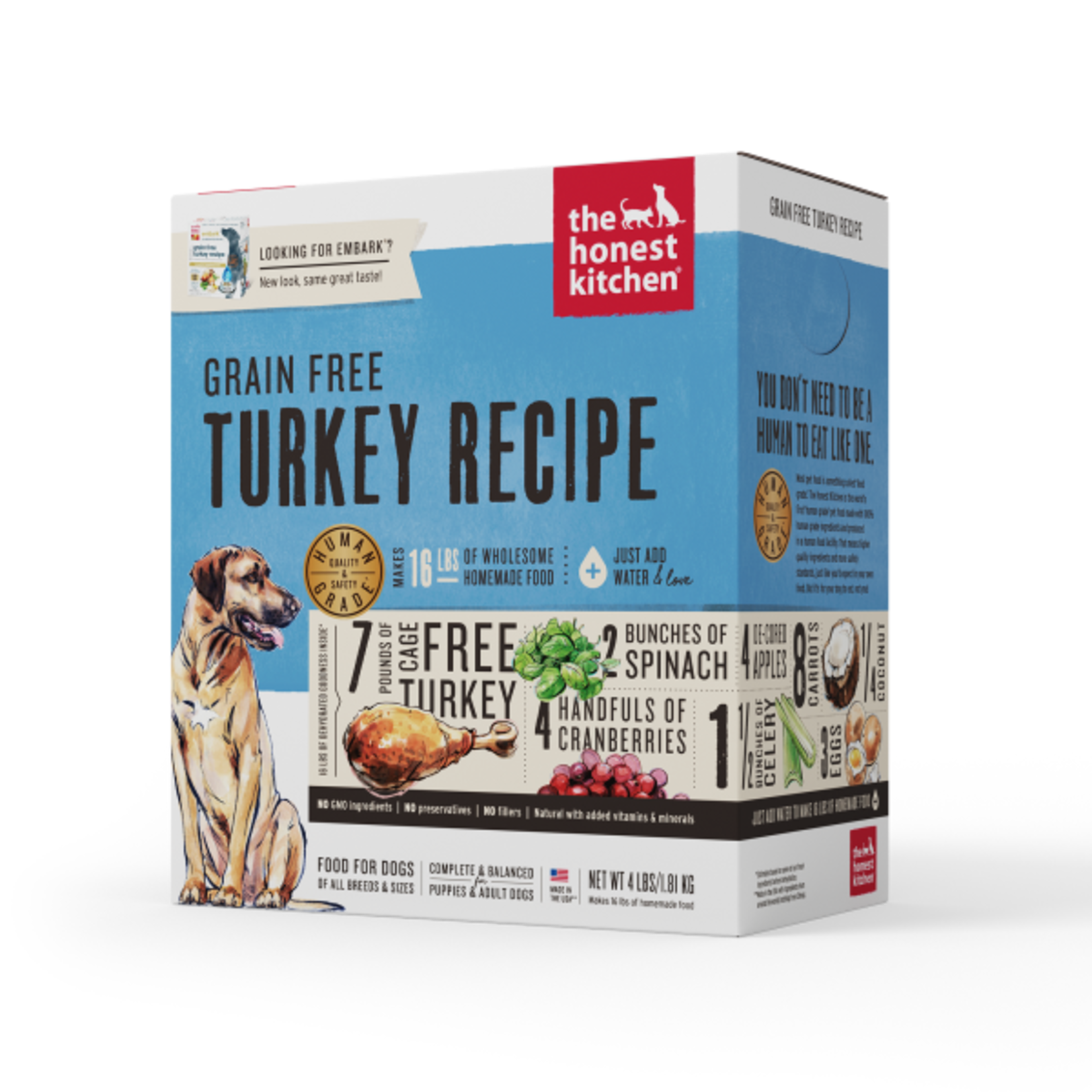 The Honest Kitchen Honest Kitchen Dog Dehydrated Grain Free Turkey