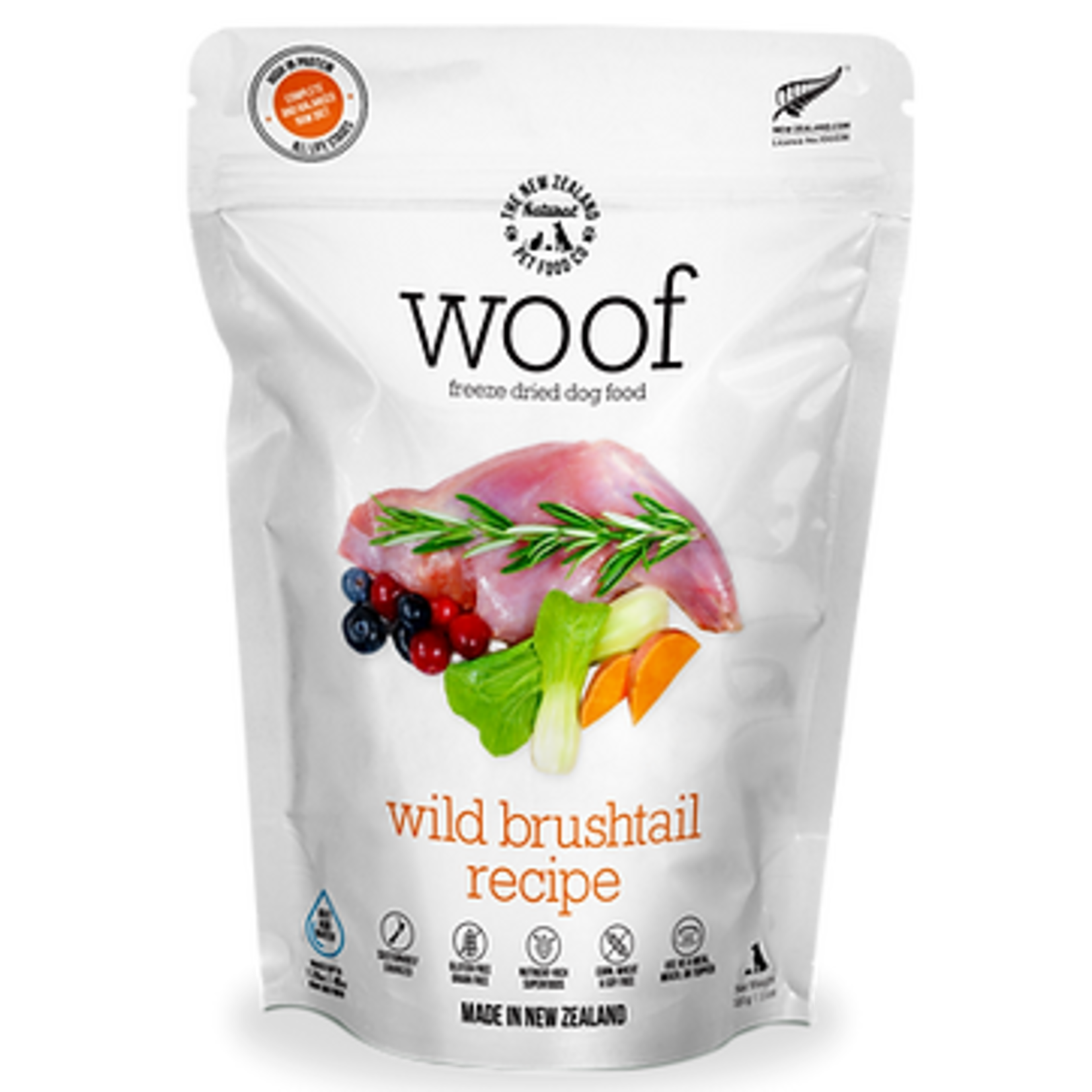 The New Zealand Pet Food Co THE NEW ZEALAND NATURAL PET FOOD CO Woof Freeze-Dried Wild Brushtail