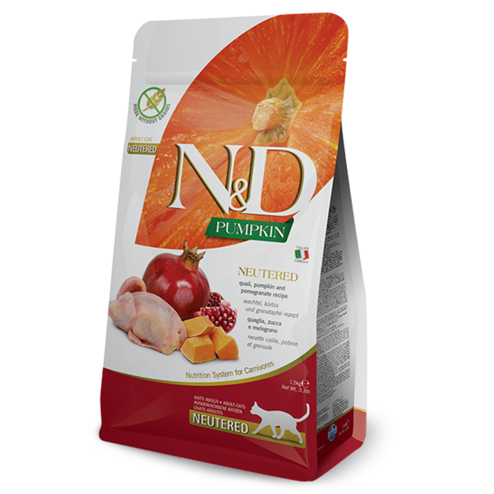 Farmina N&D Cat PUMPKIN Quail & Pomegranate Neutered