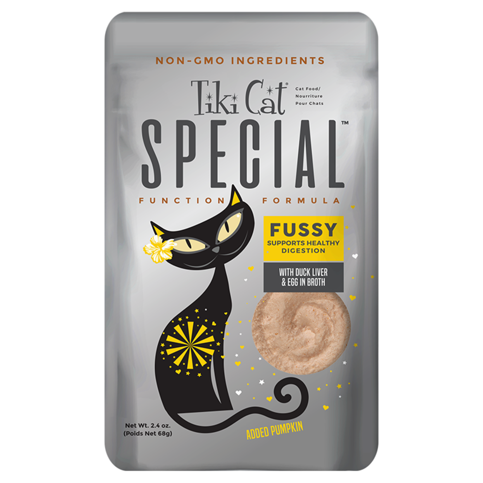 TIKI CAT Tiki Cat® Special™ FUSSY: Duck Liver & Egg in Broth 2.4oz Pouch