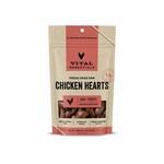 Vital Essentials Vital Essentials Dog Freeze Dried Grain Free Chicken Hearts Training treats 1.9oz New Packaging