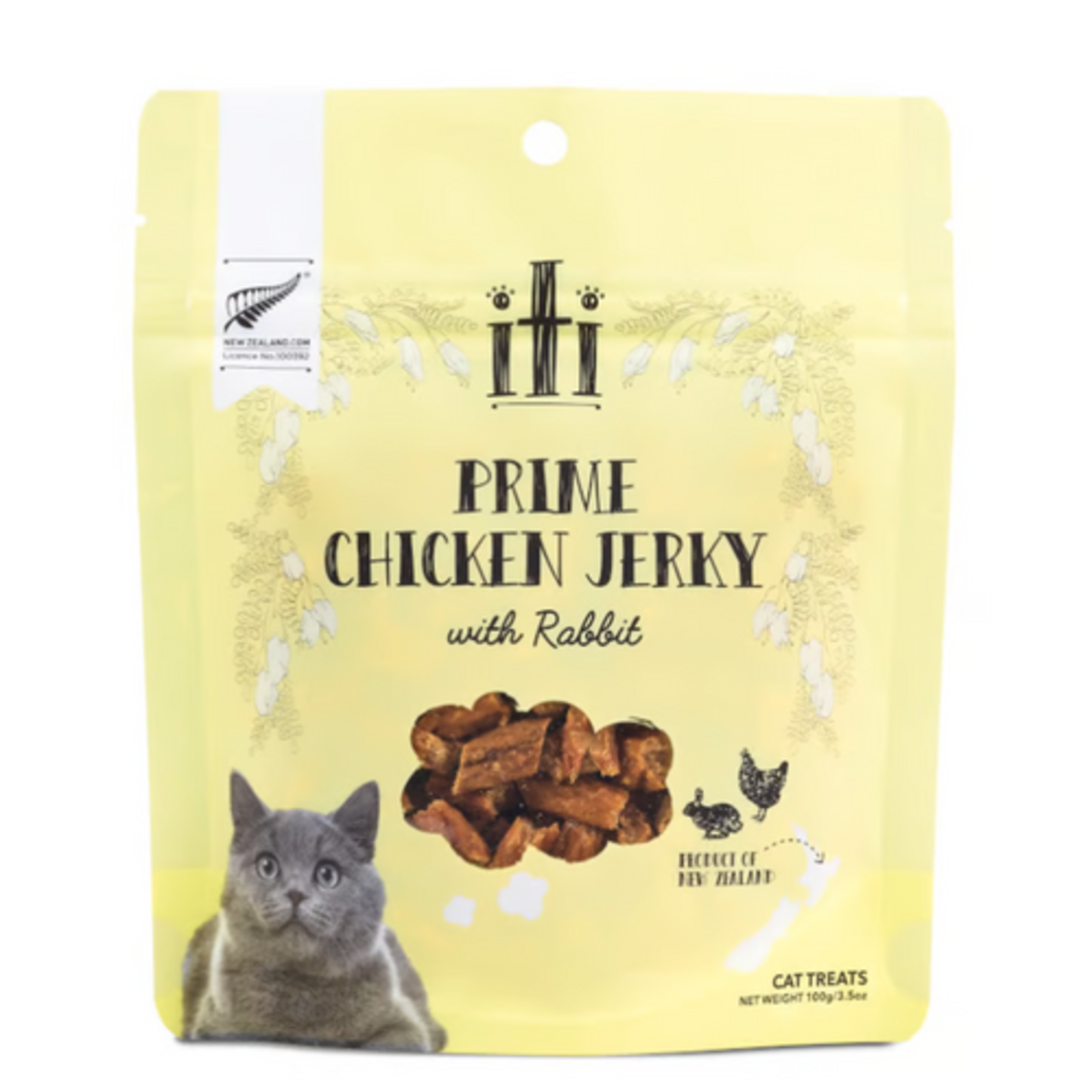 iTi iTi Cat Treats - Prime Chicken Jerky with Rabbit 100g