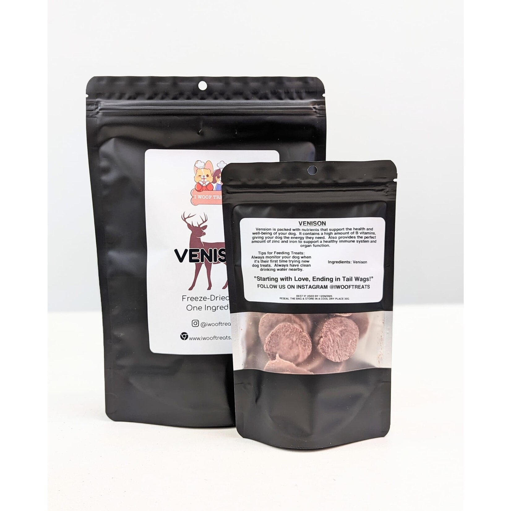 I Woof Treats I Woof Freeze Dried Venison Treats