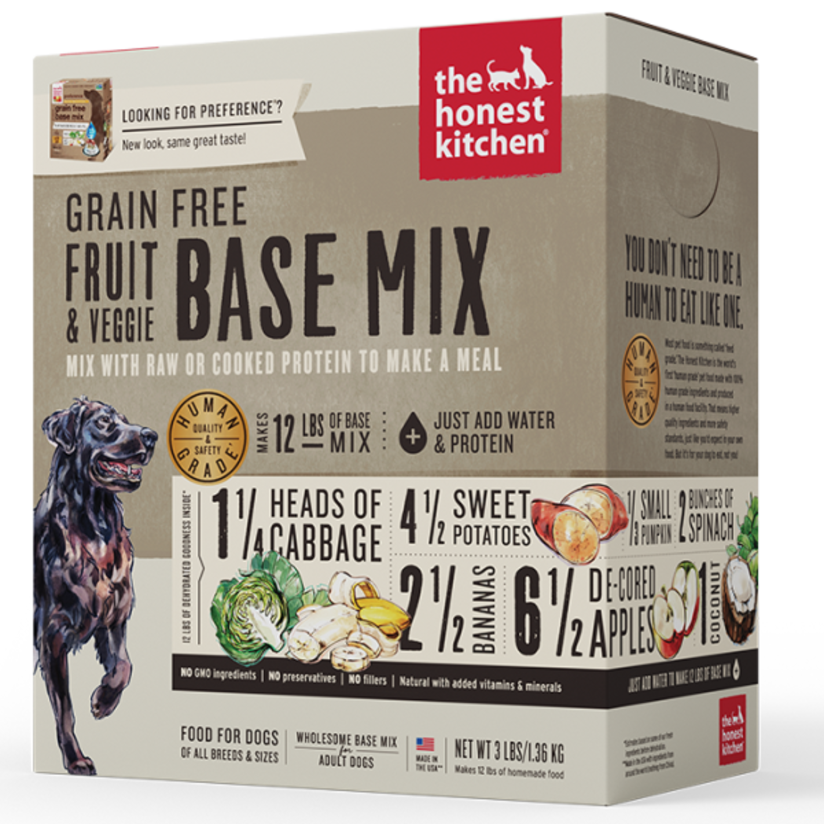 The Honest Kitchen Honest Kitchen Dog Dehydrated Grain Free Fruit & Veggie Base Mix