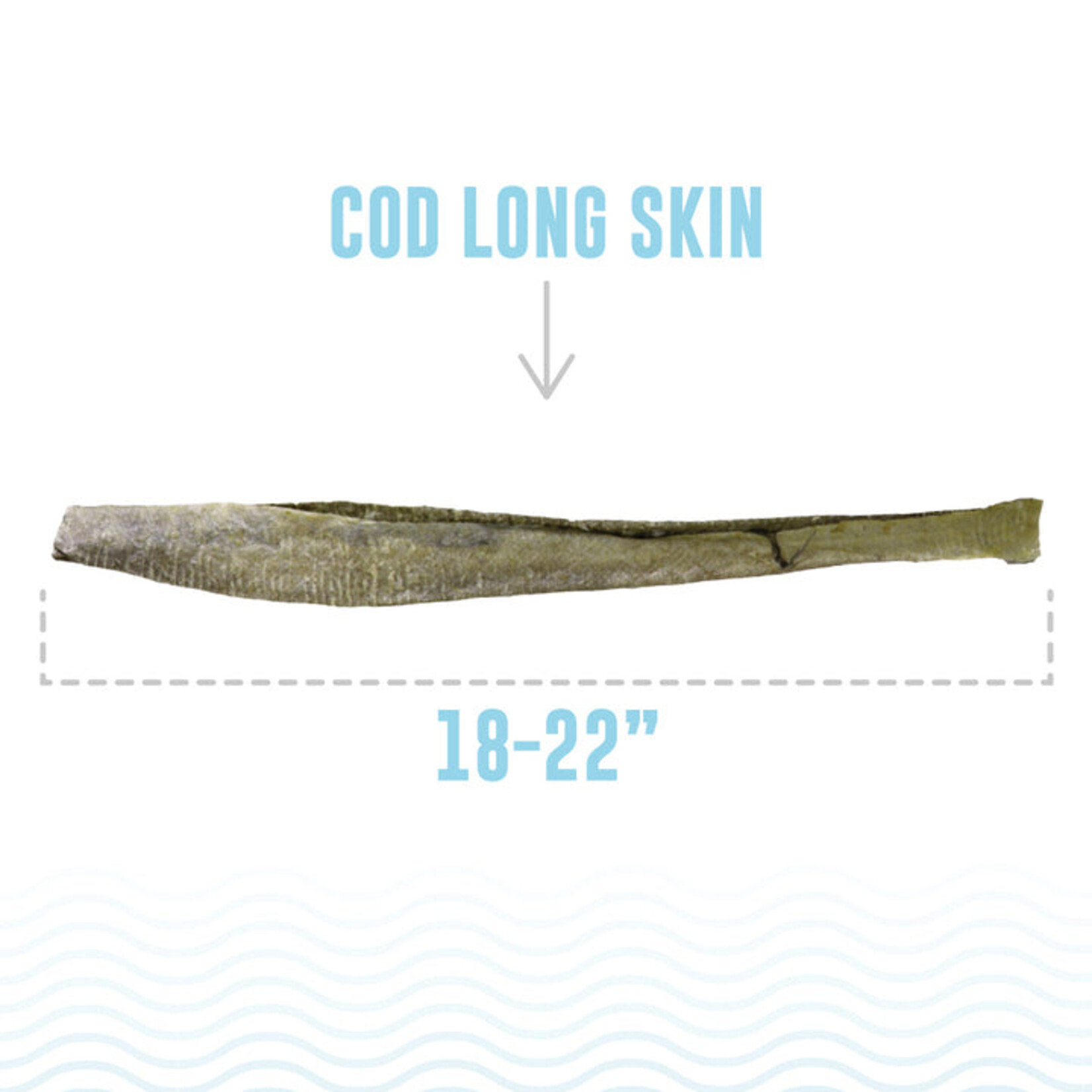 Icelandic+ Icelandic+ Dog Long Cod Skin Strips 18-22" single