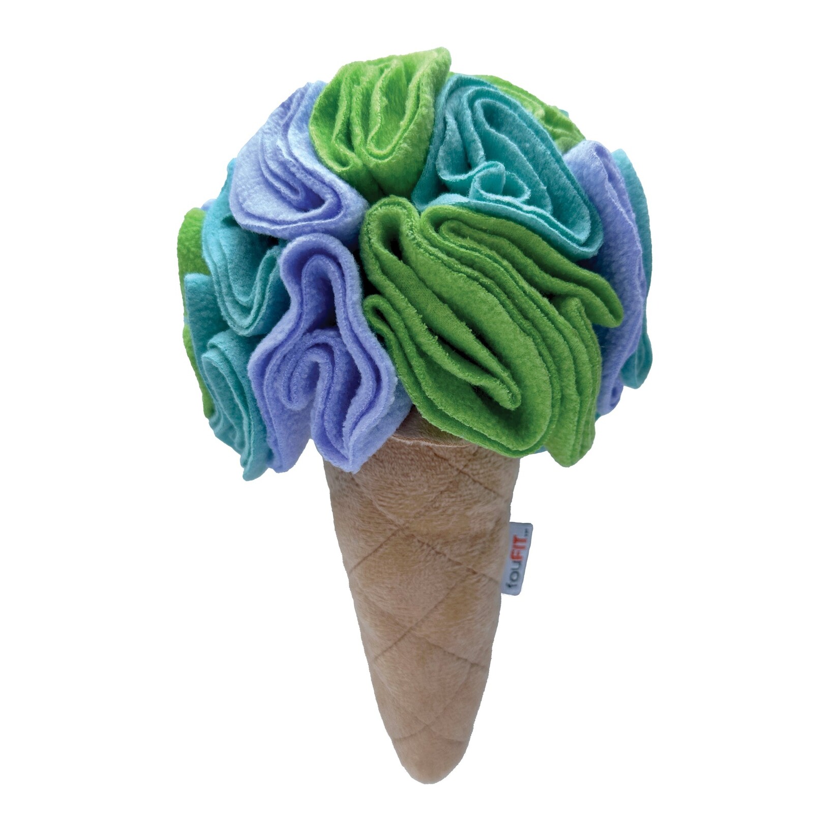 FouFou Brands fouFIT Hide n Seek Ice Cream Snuffle Nosework Toy for Dogs