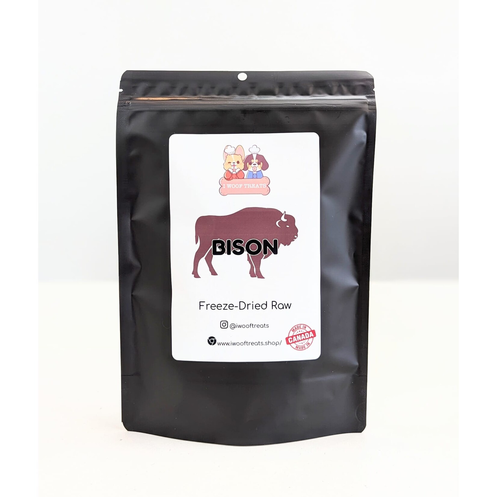 I Woof Treats I Woof treats Freeze Dried Bison 75g